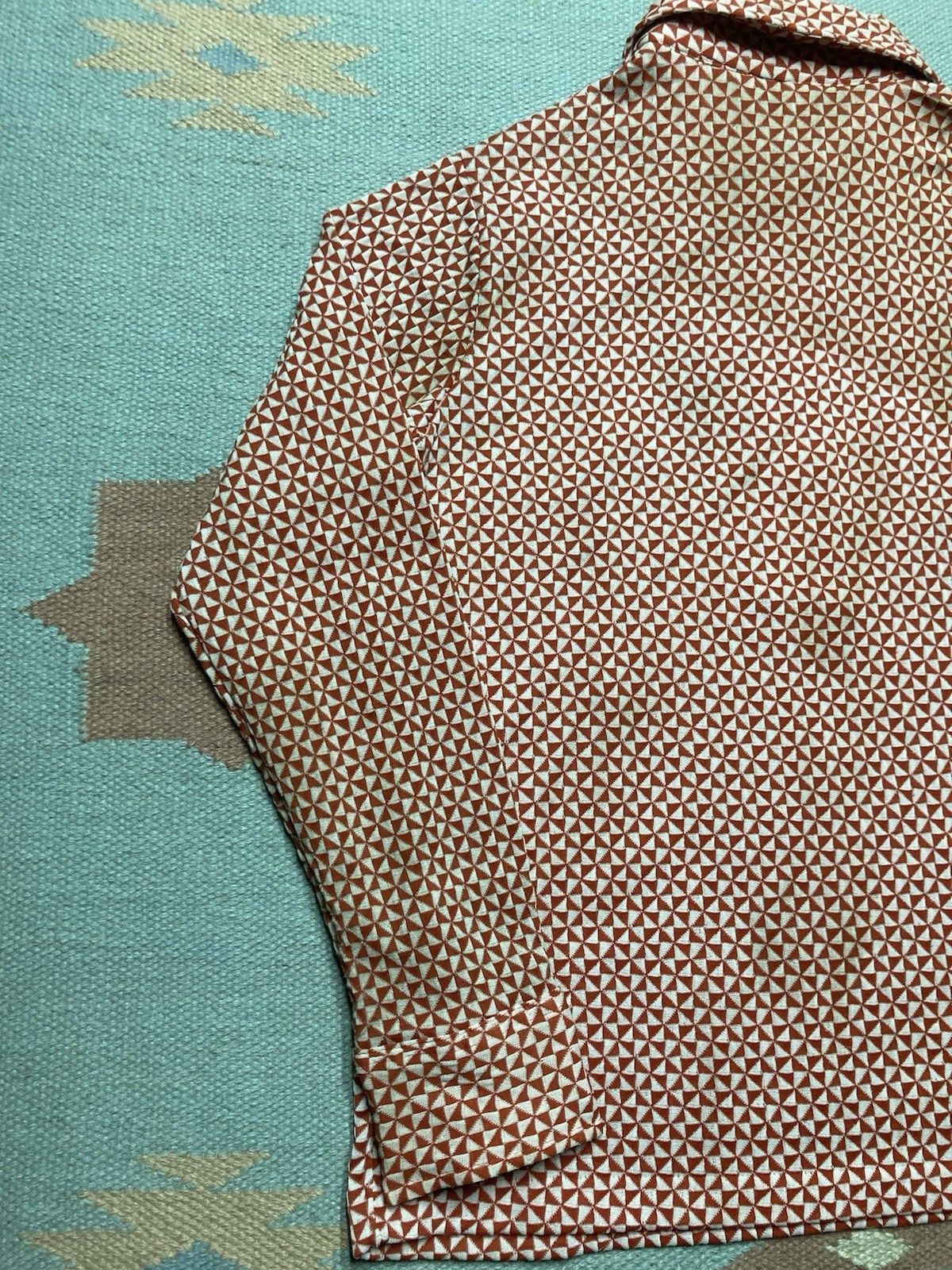 Vintage Vtg 70s button shirt pullover Kmart psychedelic women’s 38 Size S / US 4 / IT 40 - 9 Thumbnail