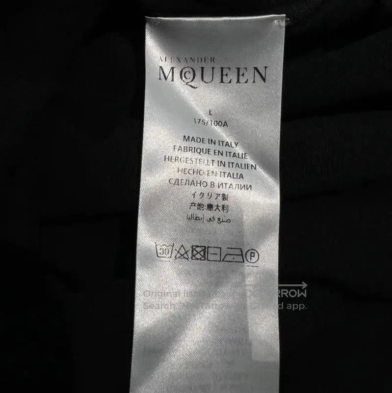 Alexander McQueen Alexander McQUEEN Black Cotton Embroidered Short Sleeve Tee Size US L / EU 52-54 / 3 - 5 Thumbnail