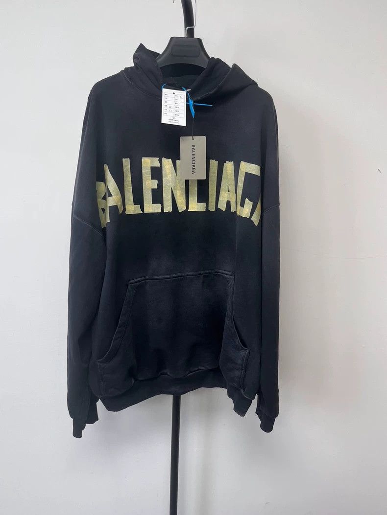 Balenciaga Balenciaga size 2 Logo Printed Hoodie Size US S / EU 44-46 / 1 - 1 Thumbnail