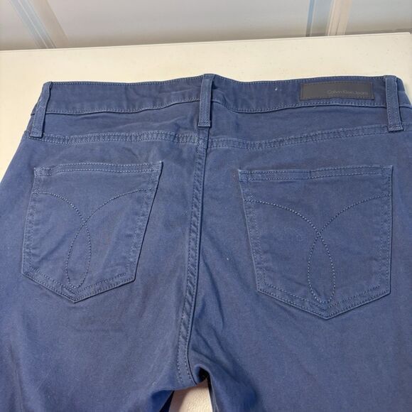 Calvin Klein Calvin Klein Women's Ankle Skinny Navy Pants 8 stretchy Size 30" / US 8 / IT 44 - 13 Thumbnail