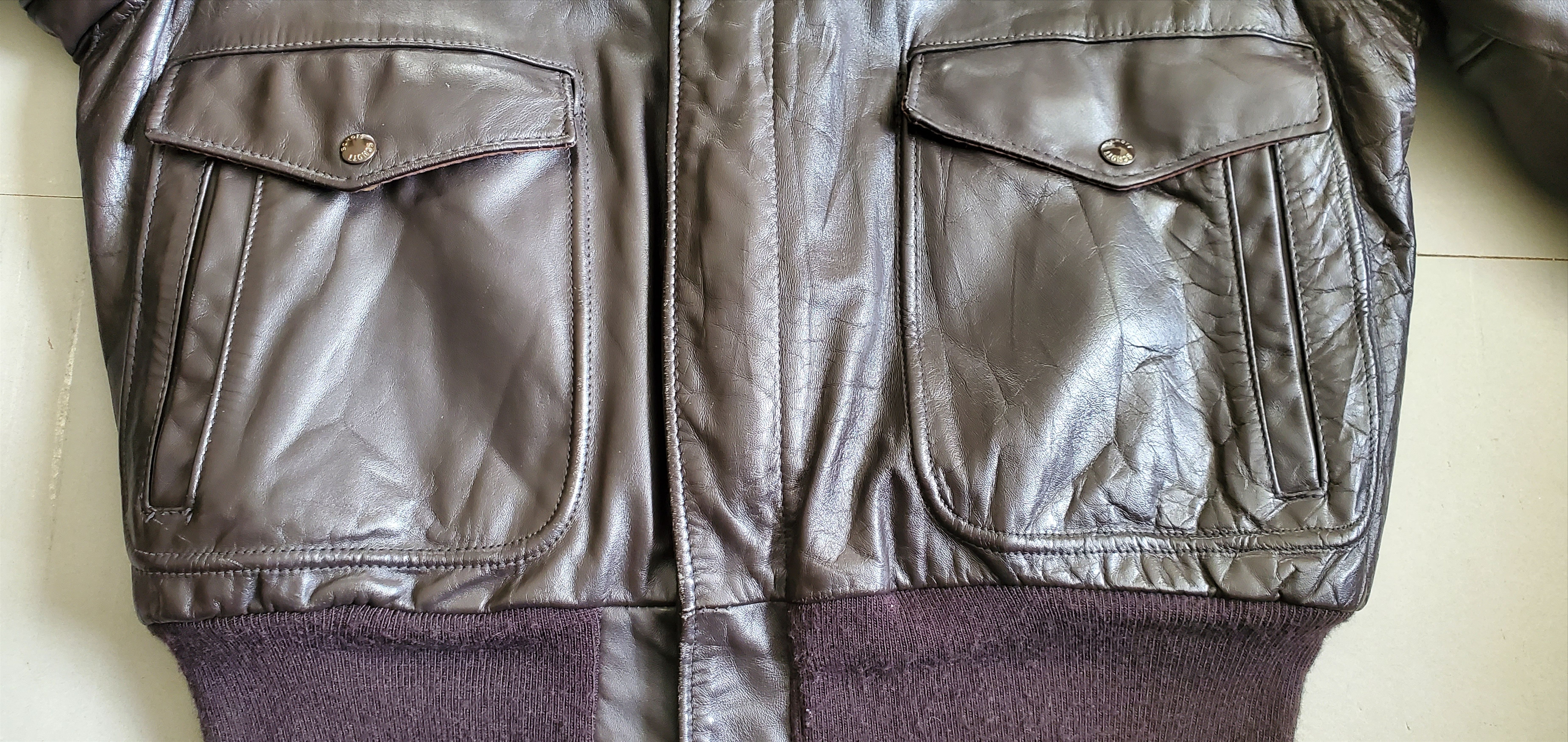 Schott Vintage SCHOTT i-s-674-m-s Flight Leather Jacket Size US S / EU 44-46 / 1 - 2 Thumbnail