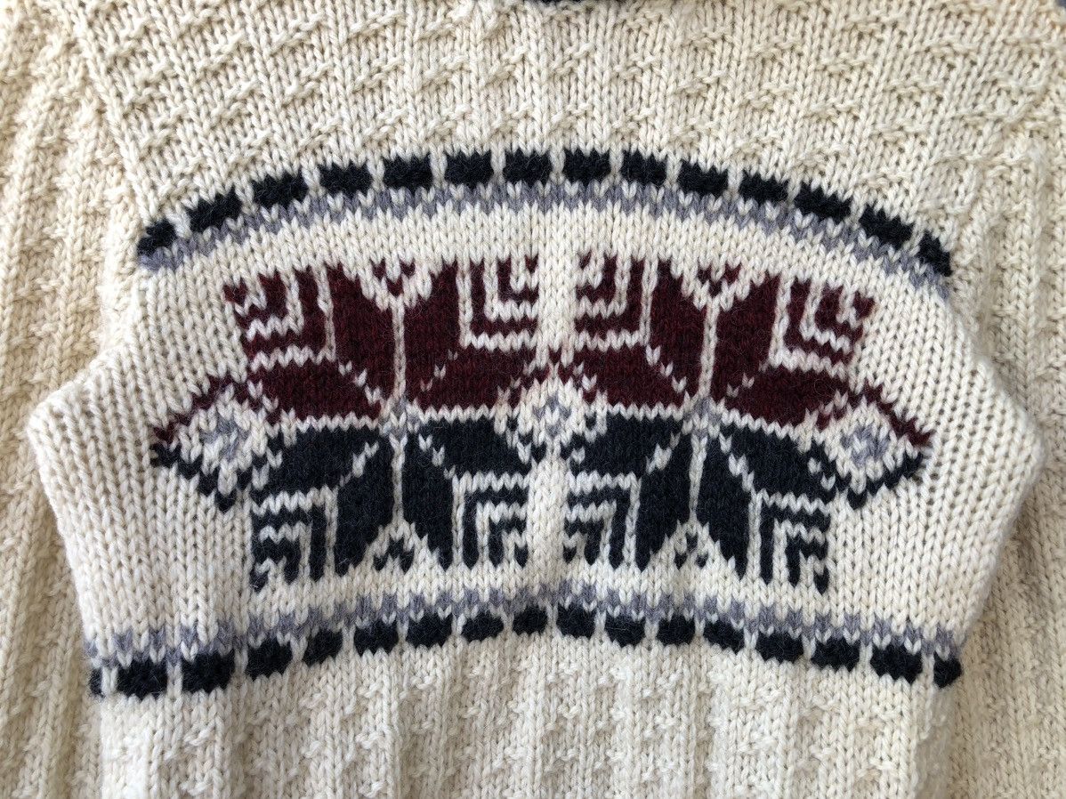 Vintage Sweet Grandma Handmade Knit With Snow Graphic on Both Side Size US S / EU 44-46 / 1 - 6 Thumbnail