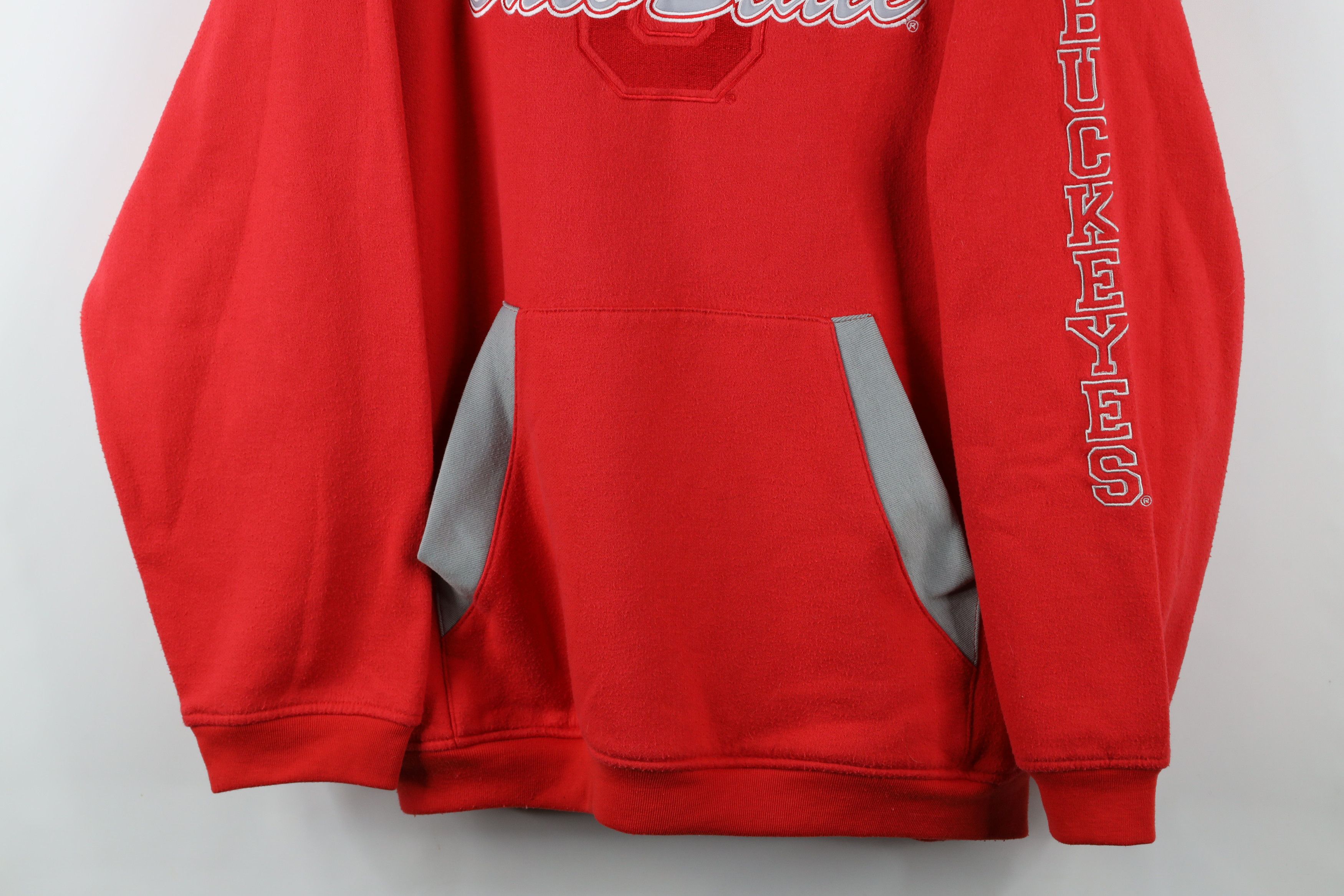 Starter × Vintage Vintage 90s Starter Ohio State University Hoodie Sweatshirt Size US XL / EU 56 / 4 - 3 Thumbnail