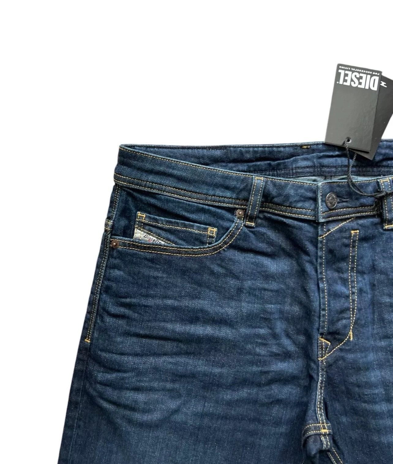 Diesel Diesel Mens Safado Straight Jeans RM065 Dark Blue Size 36/32 Size US 36 / EU 52 - 3 Thumbnail