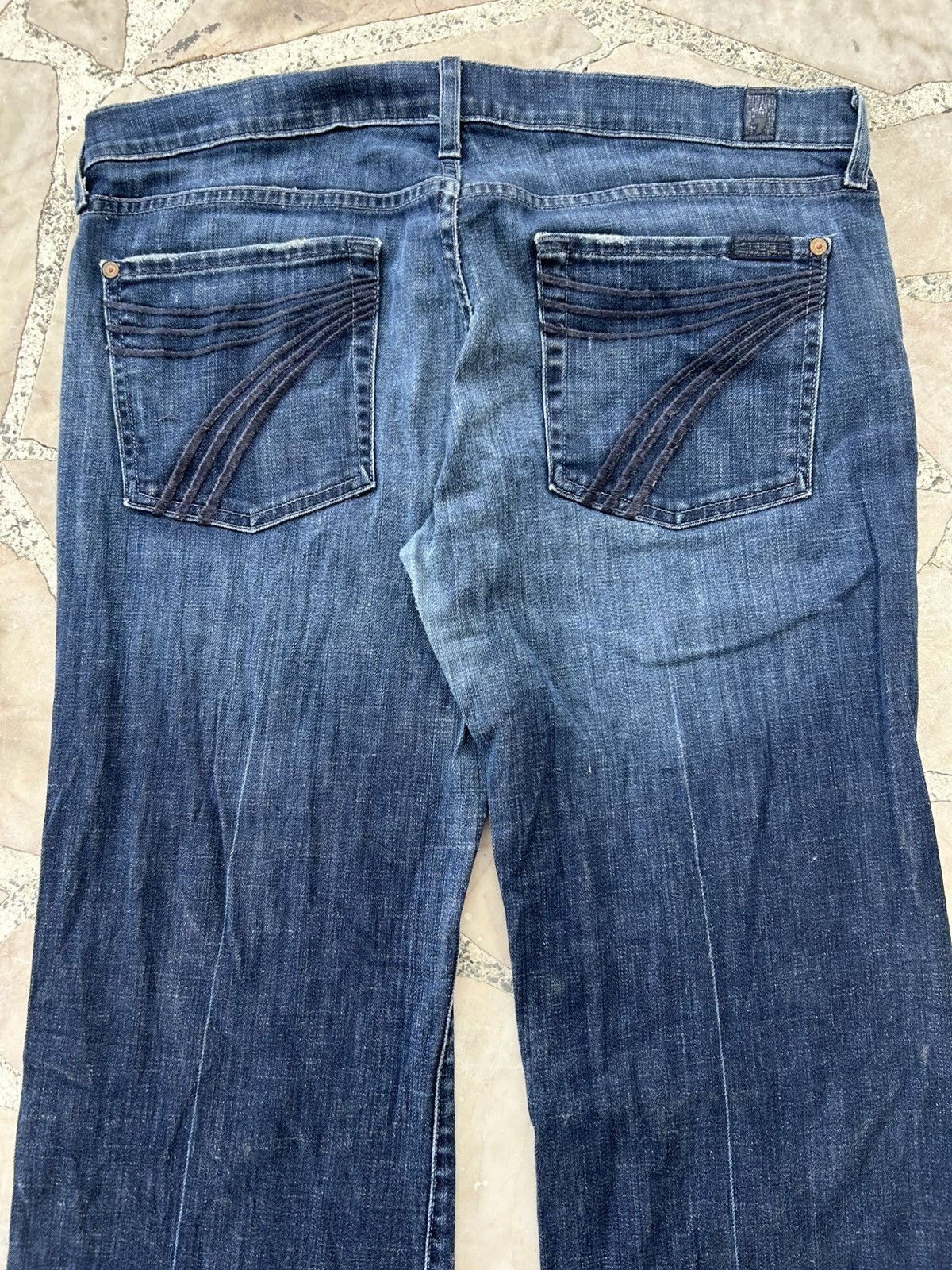 7 For All Mankind 7FAM Japan Flare Vintage Denim Size US 35 - 9 Thumbnail