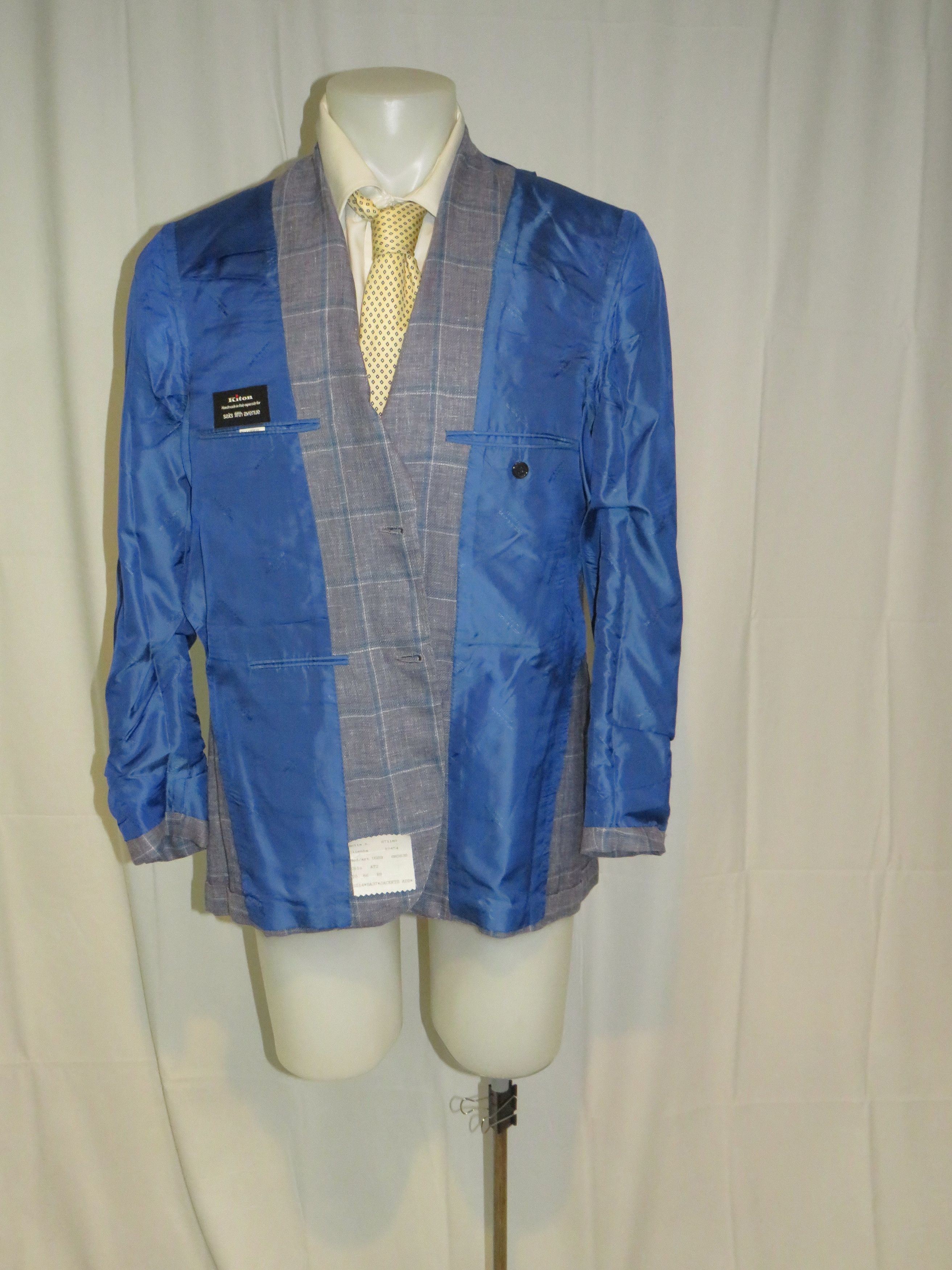 Kiton Cashmere Cotton Silk Three Roll Two Blazer 46R NWT $6295 Size 46R - 11 Thumbnail