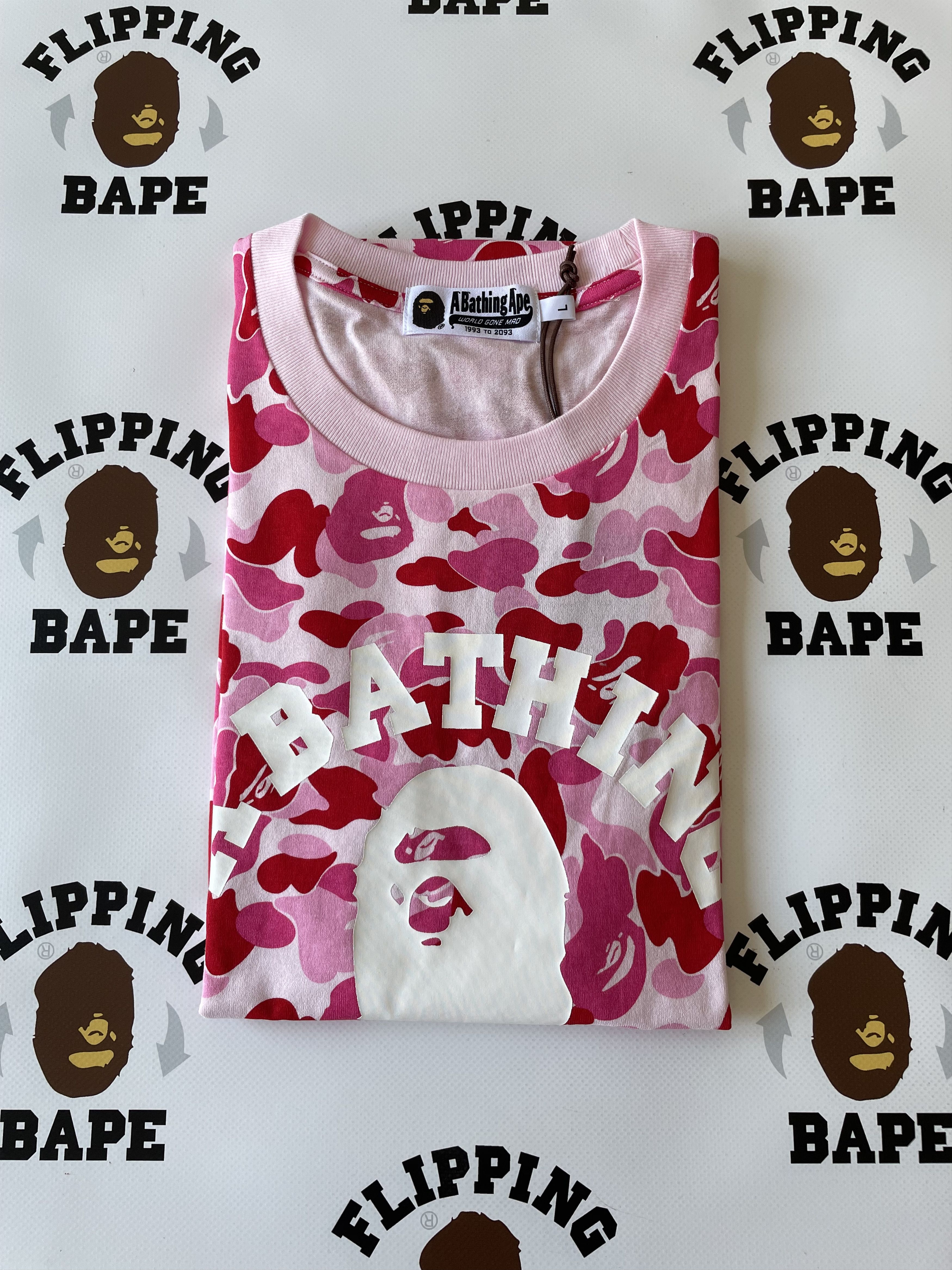 Bape ABC CAMO COLLEGE TEE Size US L / EU 52-54 / 3 - 4 Thumbnail