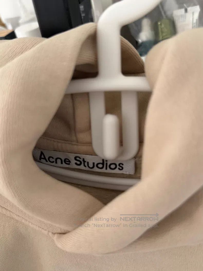 Acne Studios Acne Studio Beige hooded sweatshirt men's Size US XS / EU 42 / 0 - 5 Thumbnail