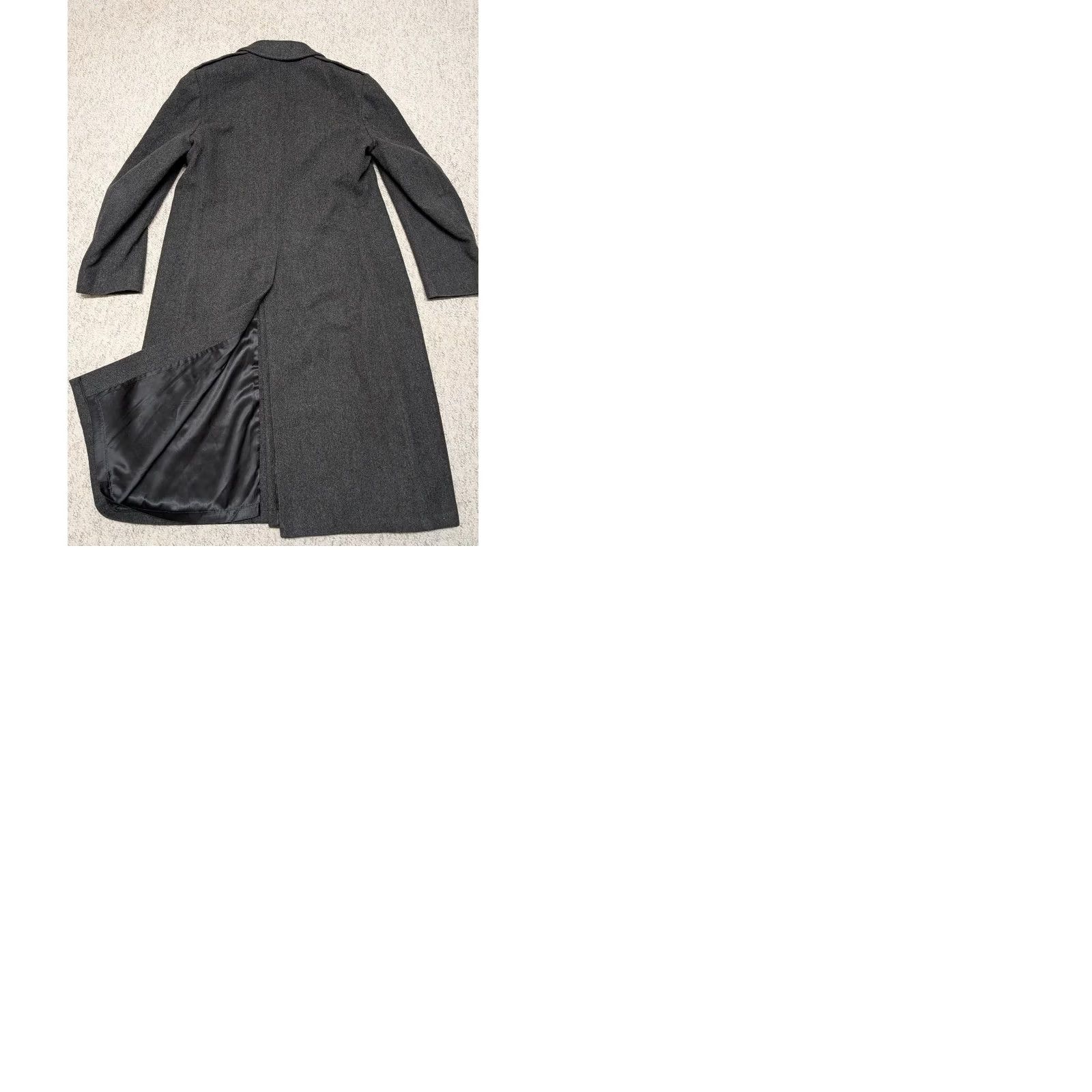 London Fog VINTAGE London Fog Overcoat Mens Adult XLT Black Wool Double Breasted Trench Coat USA Made Size US XL / EU 56 / 4 - 10 Thumbnail