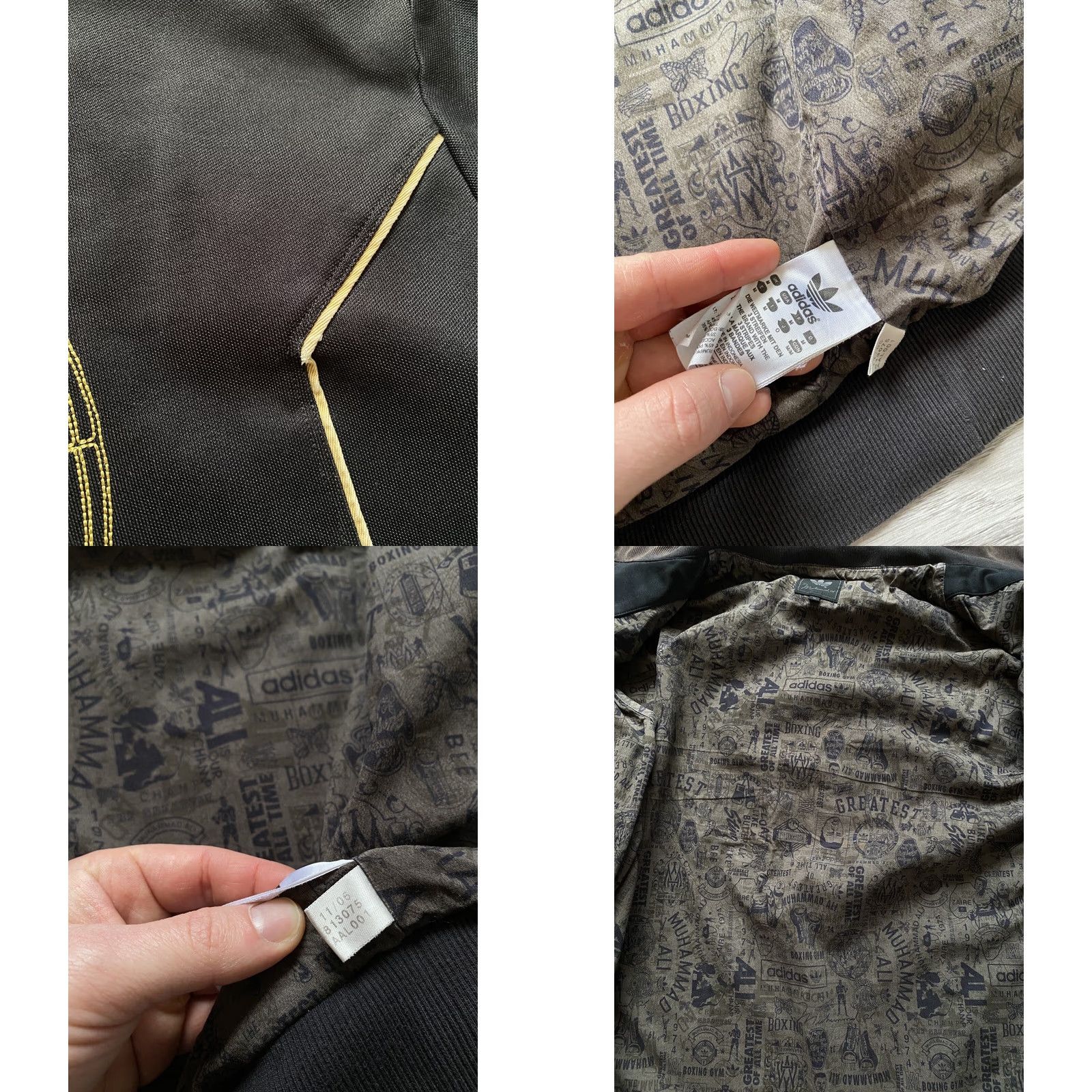 Adidas VINTAGE Adidas Muhammad Ali The Greatest Black Gold Track Jacket M Mens Size US M / EU 48-50 / 2 - 11 Thumbnail