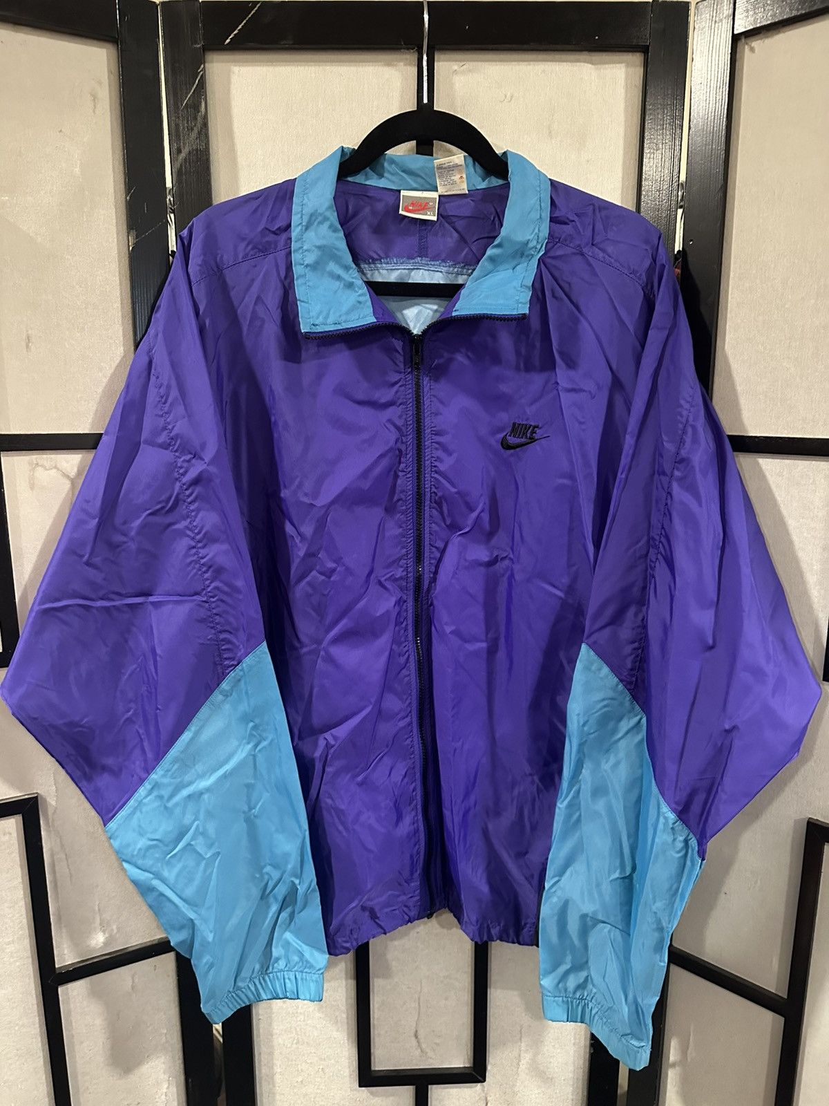 Nike Vintage 90s Nike Windbreaker Size US XL / EU 56 / 4 - 1 Thumbnail