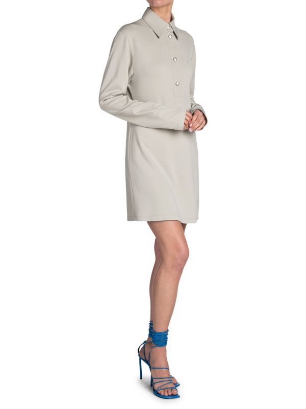 Off-White o1y1225 Mini Dress in Light Gray Size S / US 4 / IT 40 - 2 Thumbnail