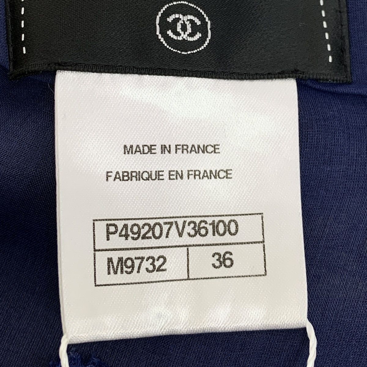 Chanel Chanel Dark Blue Sleeveless Woven Tweed Tassel Dress K26WX Size XS / US 0-2 / IT 36-38 - 6 Thumbnail