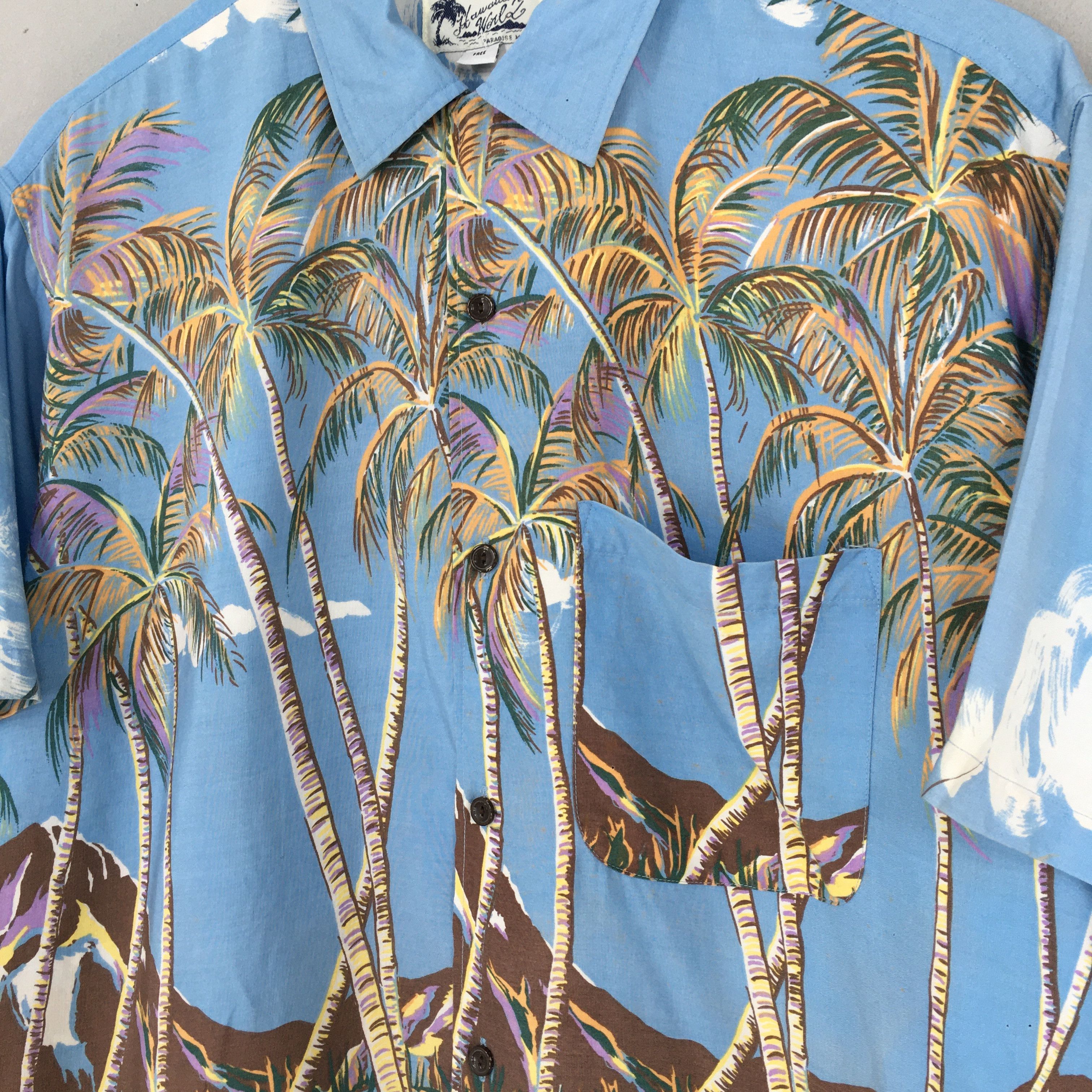 Vintage Vintage Hawaiian Aloha Coconut Tree Tropical Shirt Large Size US L / EU 52-54 / 3 - 4 Thumbnail