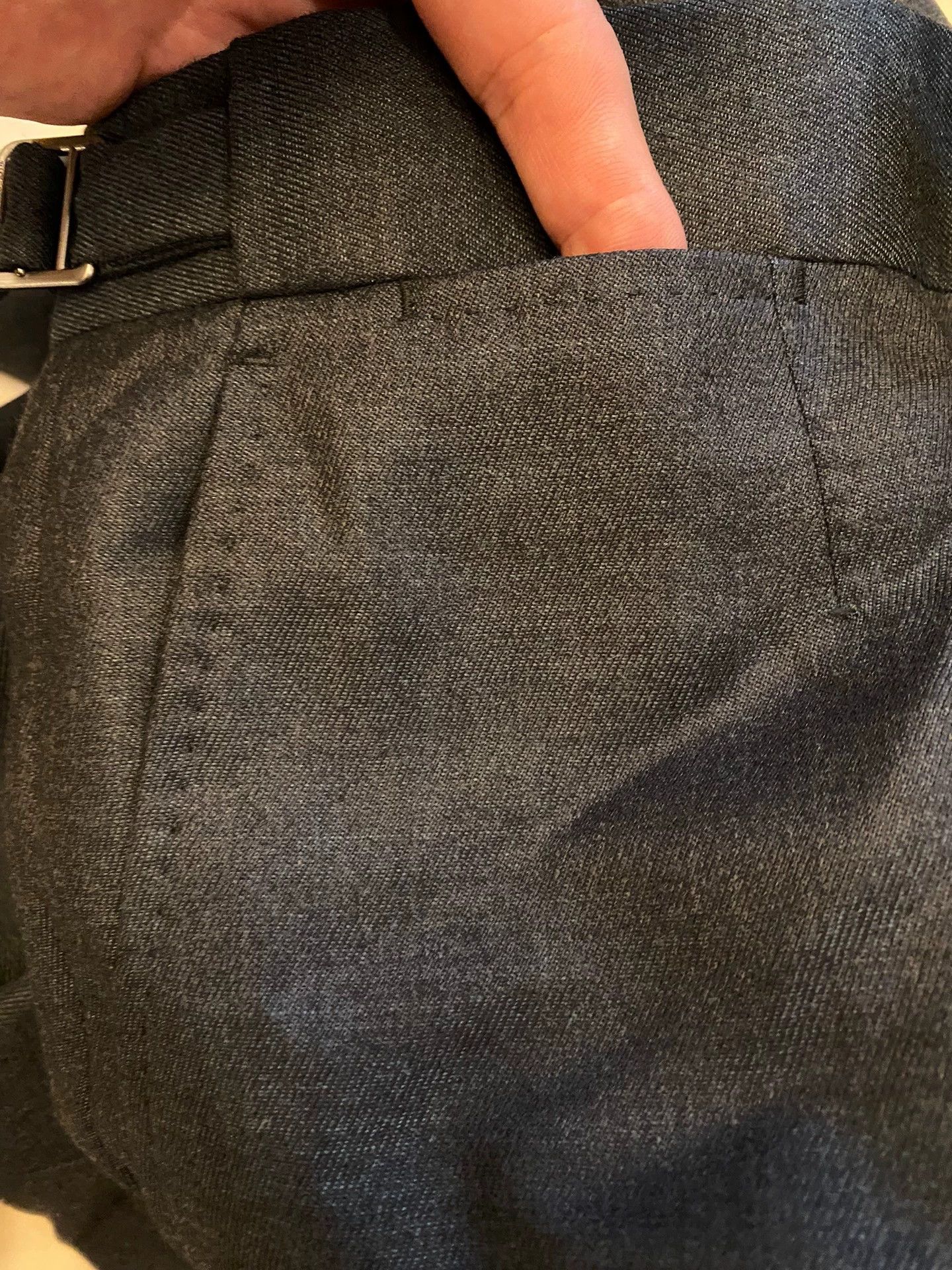 Ermenegildo Zegna Zegna Main Line Swiss-Made 100% Wool Charcoal Trousers Size US 32 / EU 48 - 4 Thumbnail