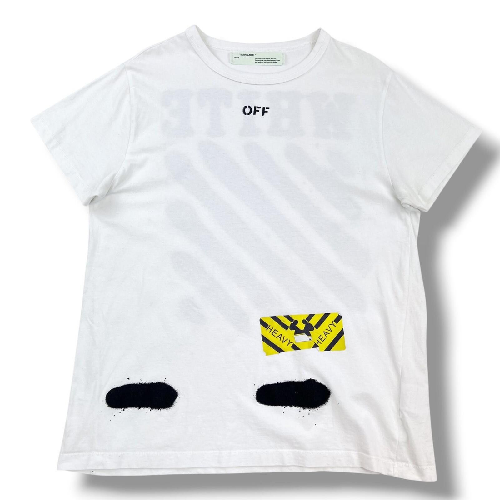 Off-White Off-White Spray Diagonal White T Shirt Size US S / EU 44-46 / 1 - 3 Thumbnail