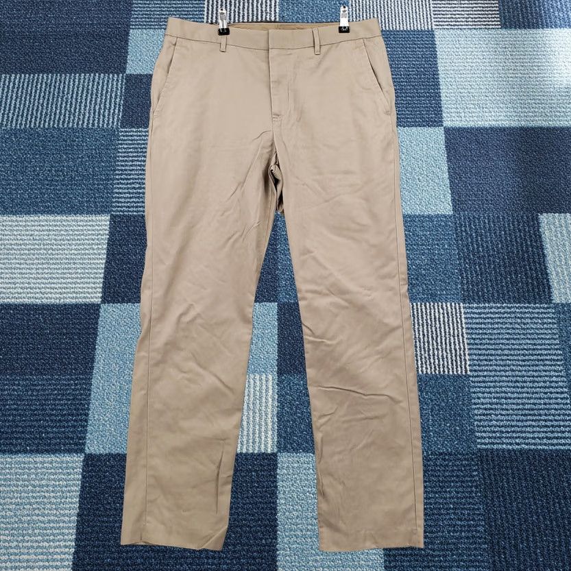 Bonobos Bonobos Dress Pants Mens 33x32 Beige Weekday Warrior Wenesday Straight Zip Fly Size US 33 - 1 Thumbnail