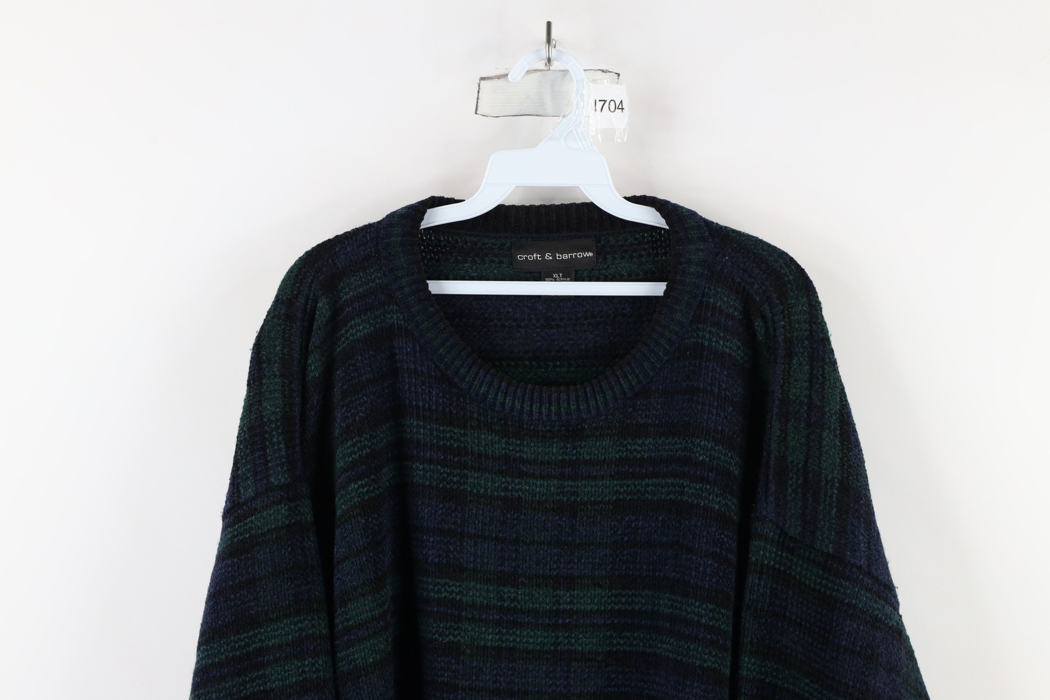 Vintage Vintage 90s Streetwear Fleece Crewneck Sweater Tartan Plaid Size US XL / EU 56 / 4 - 2 Thumbnail