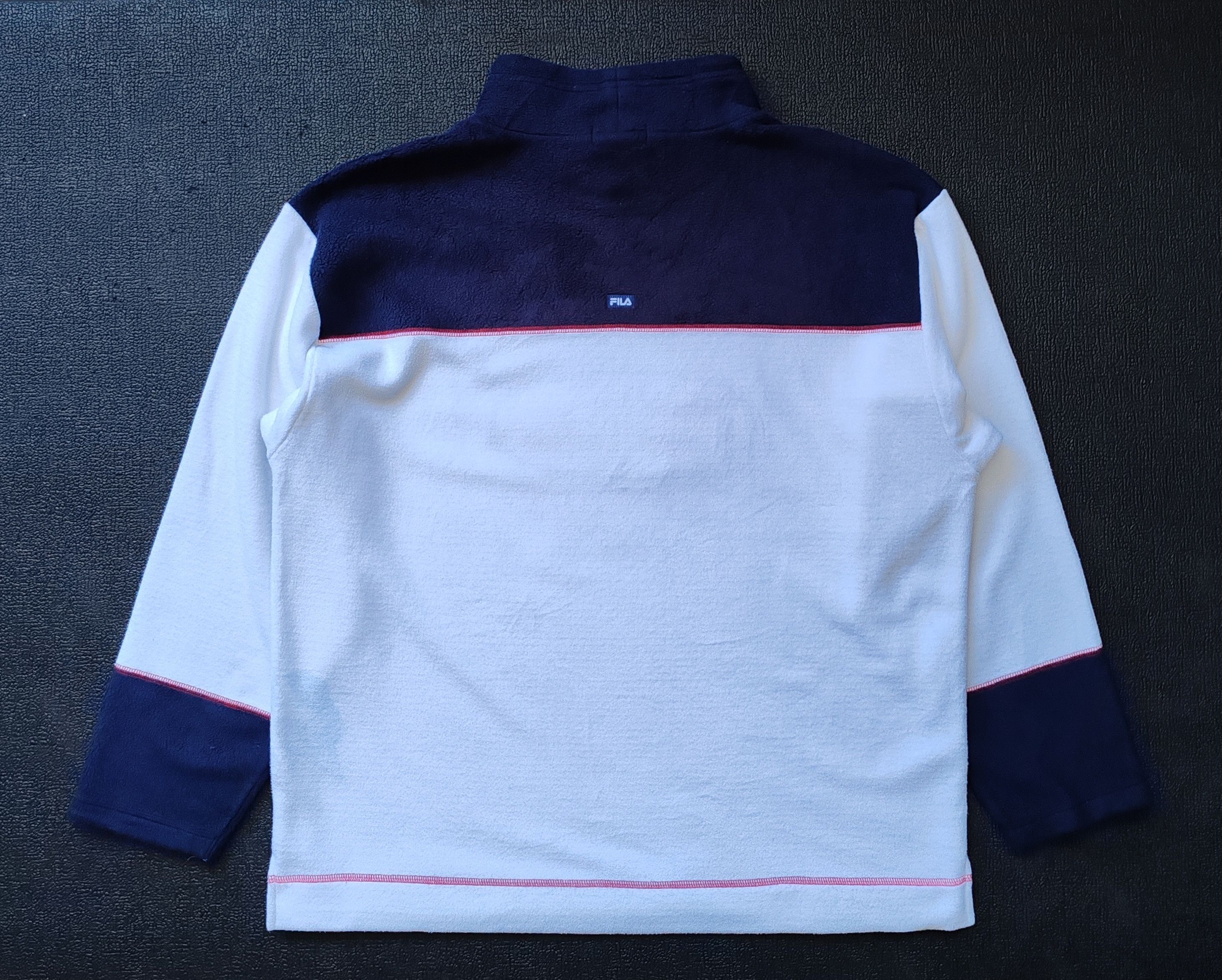 Fila Fila Vintage fleece 90s Sweater Jacket size Medium Size US M / EU 48-50 / 2 - 2 Thumbnail