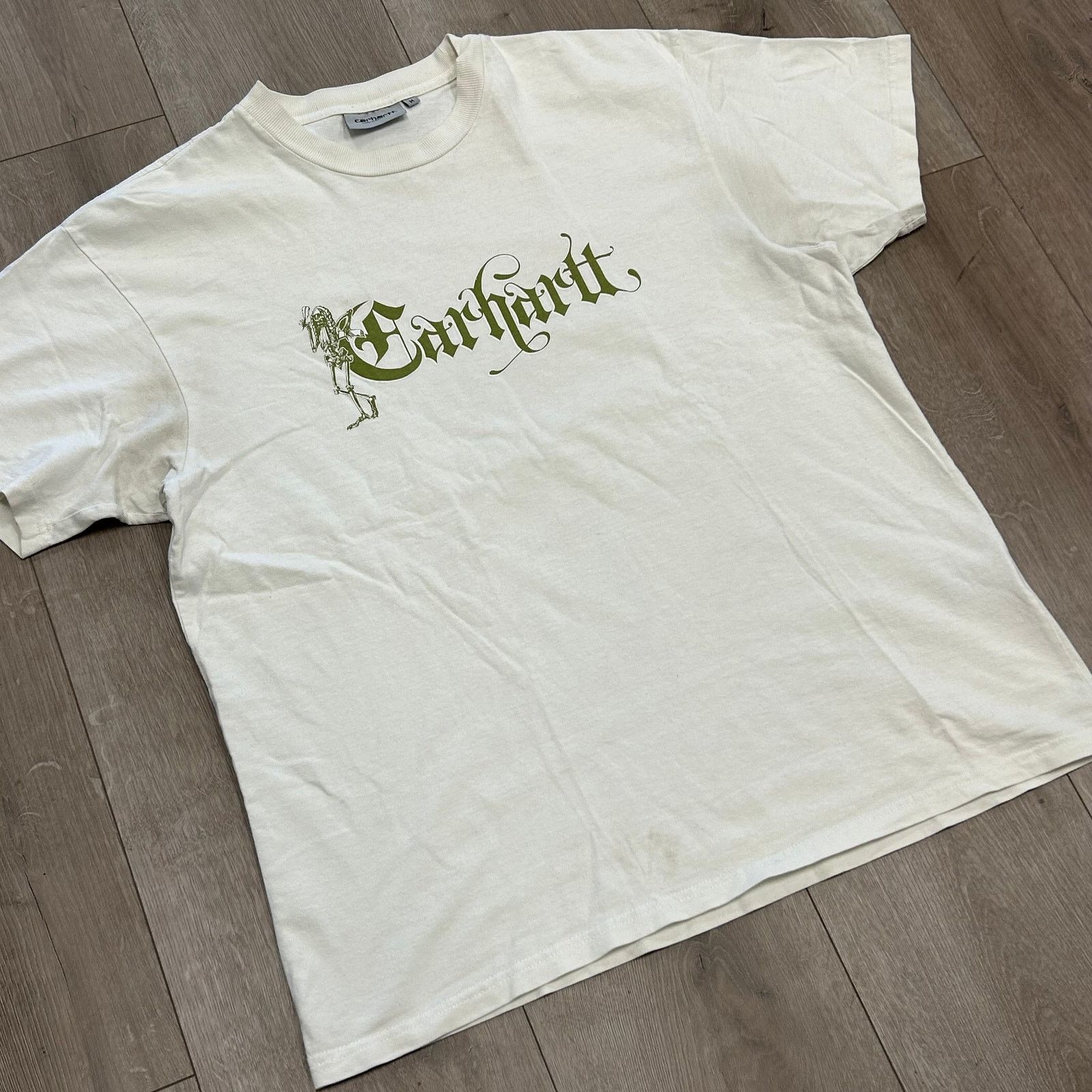 Carhartt Carhartt Work In Progress Off-White Scribe Tee T Shirt Size US M / EU 48-50 / 2 - 2 Thumbnail