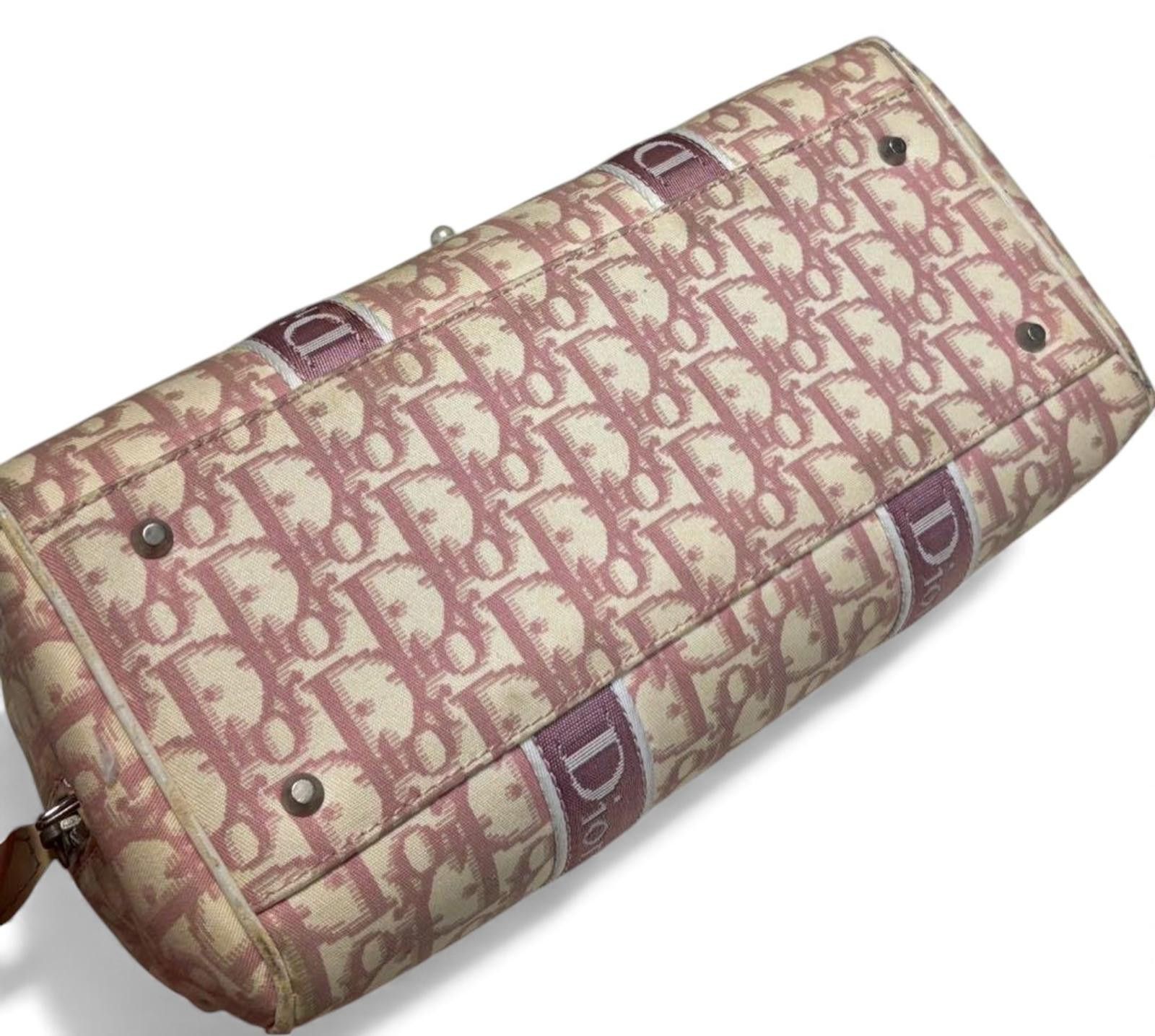 Other Dior - Vintage Pink Monogram Canvas Shoulder Bag Size ONE SIZE - 4 Thumbnail