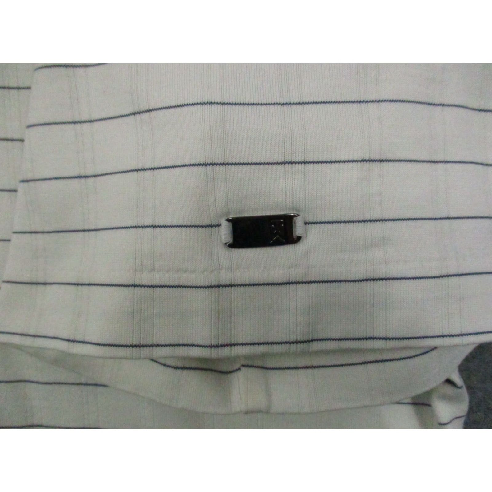 Nike VINTAGE Nike Tiger Woods Collection Polo Shirt (2XL) White Striped Golf Polo Mens Nike Tiger Woods Collection Polo Shirt 2XL White Stripes Size US XXL / EU 58 / 5 - 4 Thumbnail