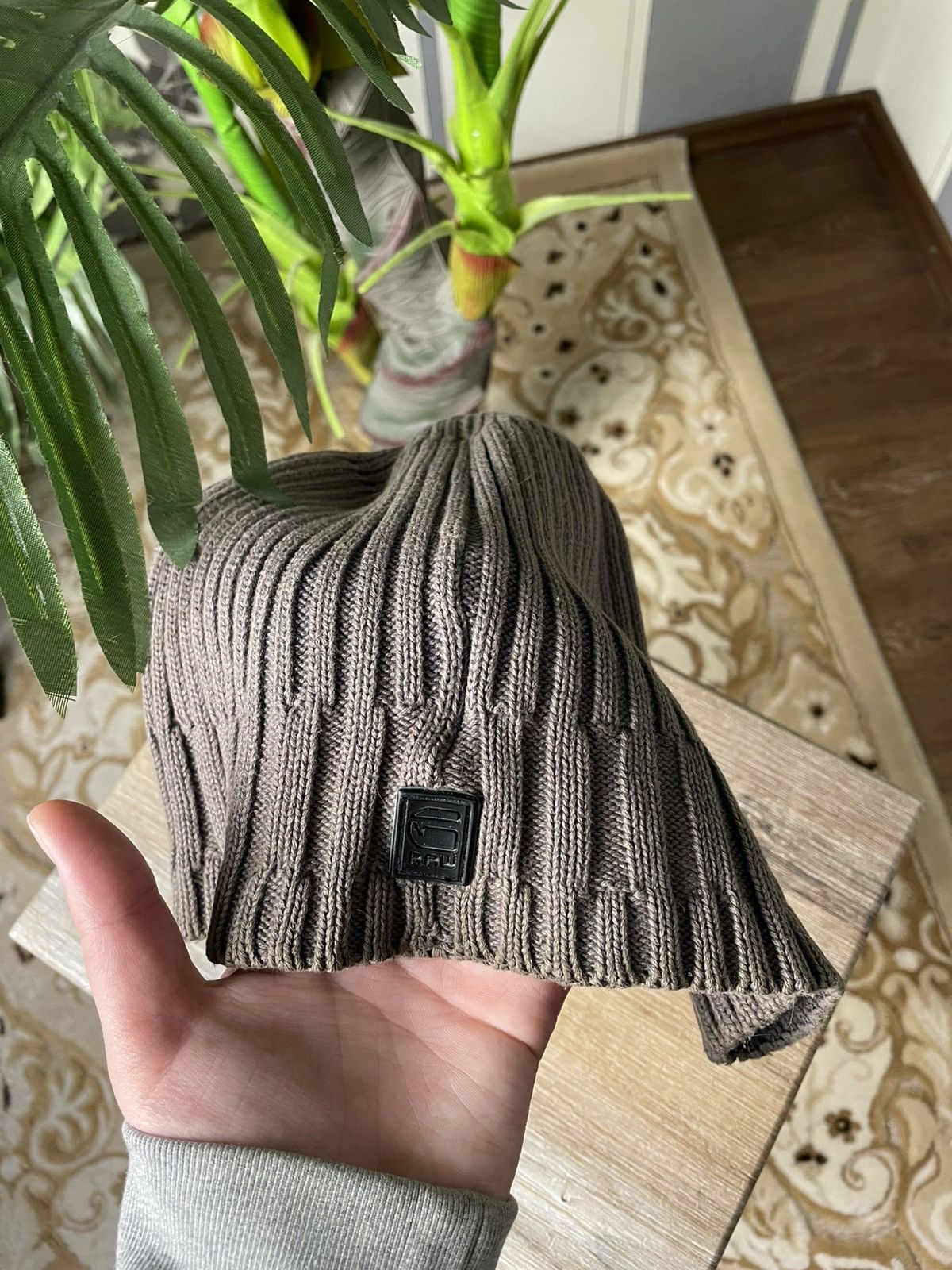 G-Star Vintage G-Star RAW Brown Beanie Hat Size ONE SIZE - 4 Thumbnail