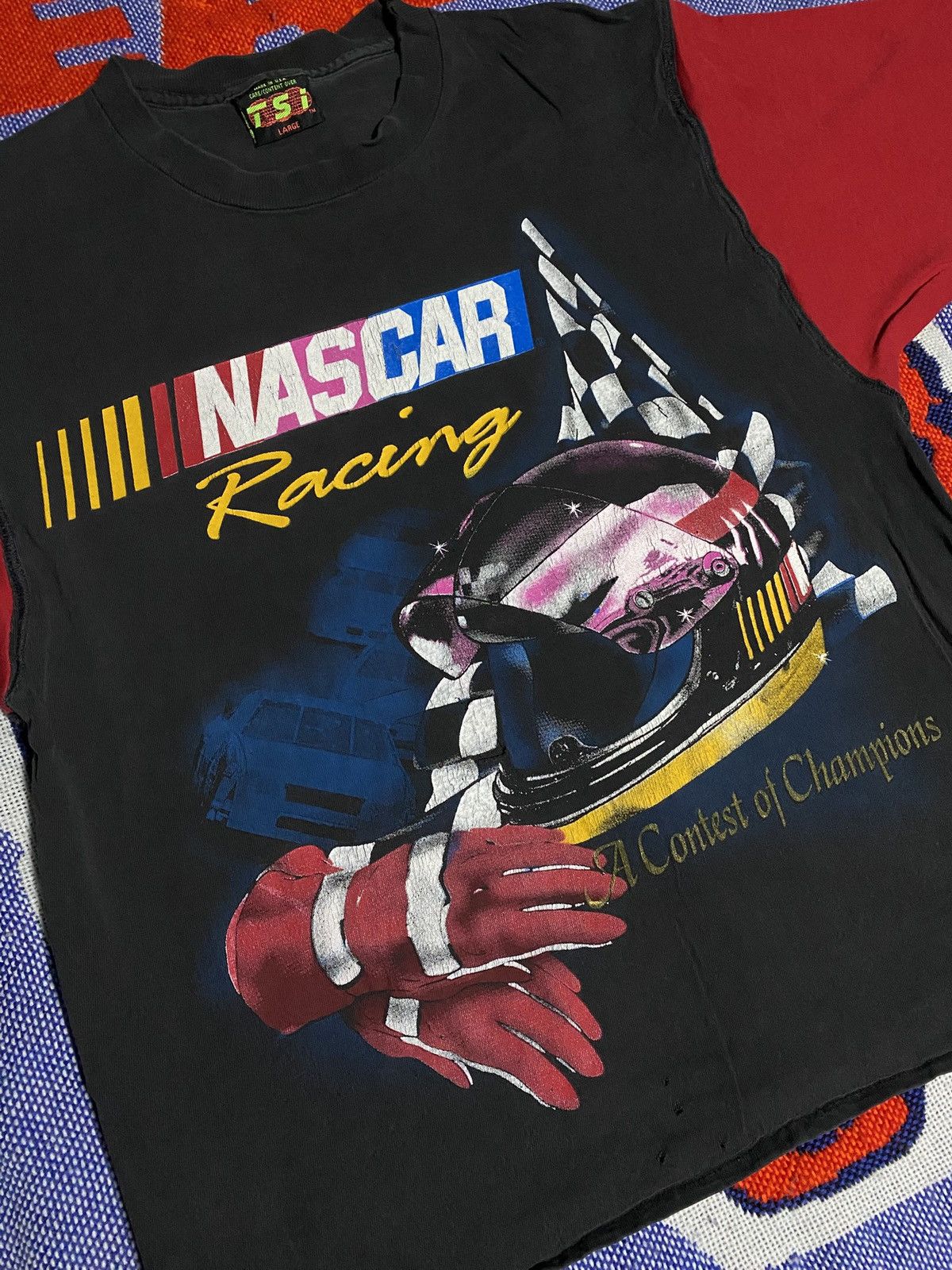 NASCAR × Vintage Vintage 90s NASCAR Racing Women’s shirt Size L / US 10 / IT 46 - 2 Thumbnail
