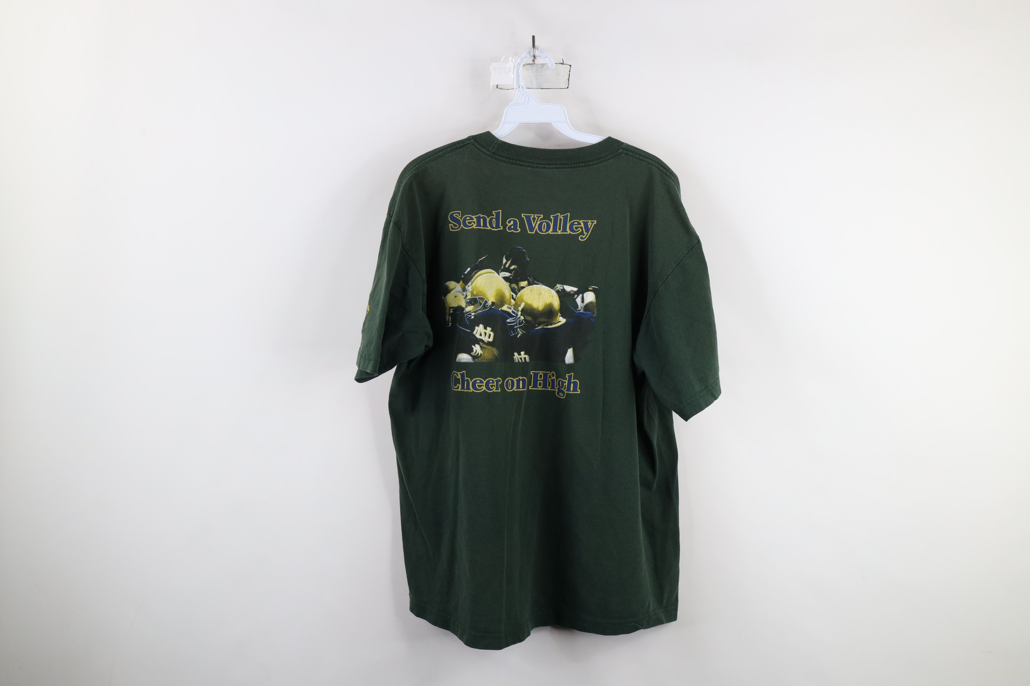 Vintage Vintage Y2K 2000 Dame University Football T-Shirt Green Size US XL / EU 56 / 4 - 12 Thumbnail