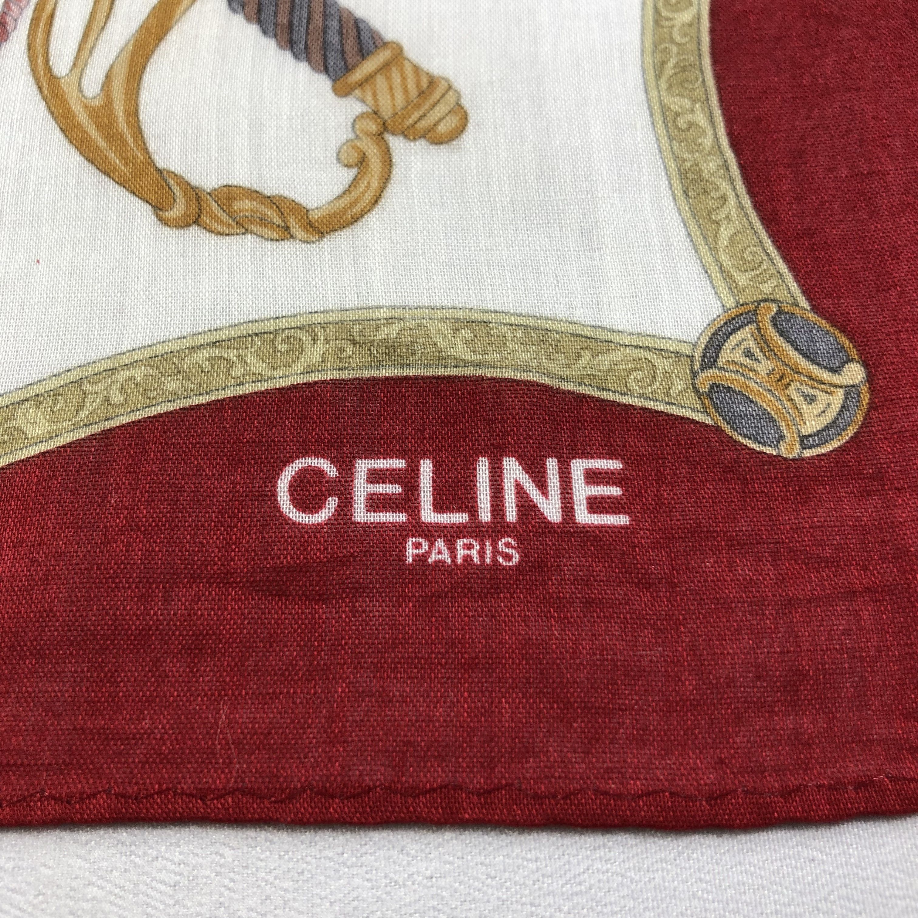 Celine Celine Handkerchief Neckerchief Bandana H1599 Size ONE SIZE - 4 Thumbnail