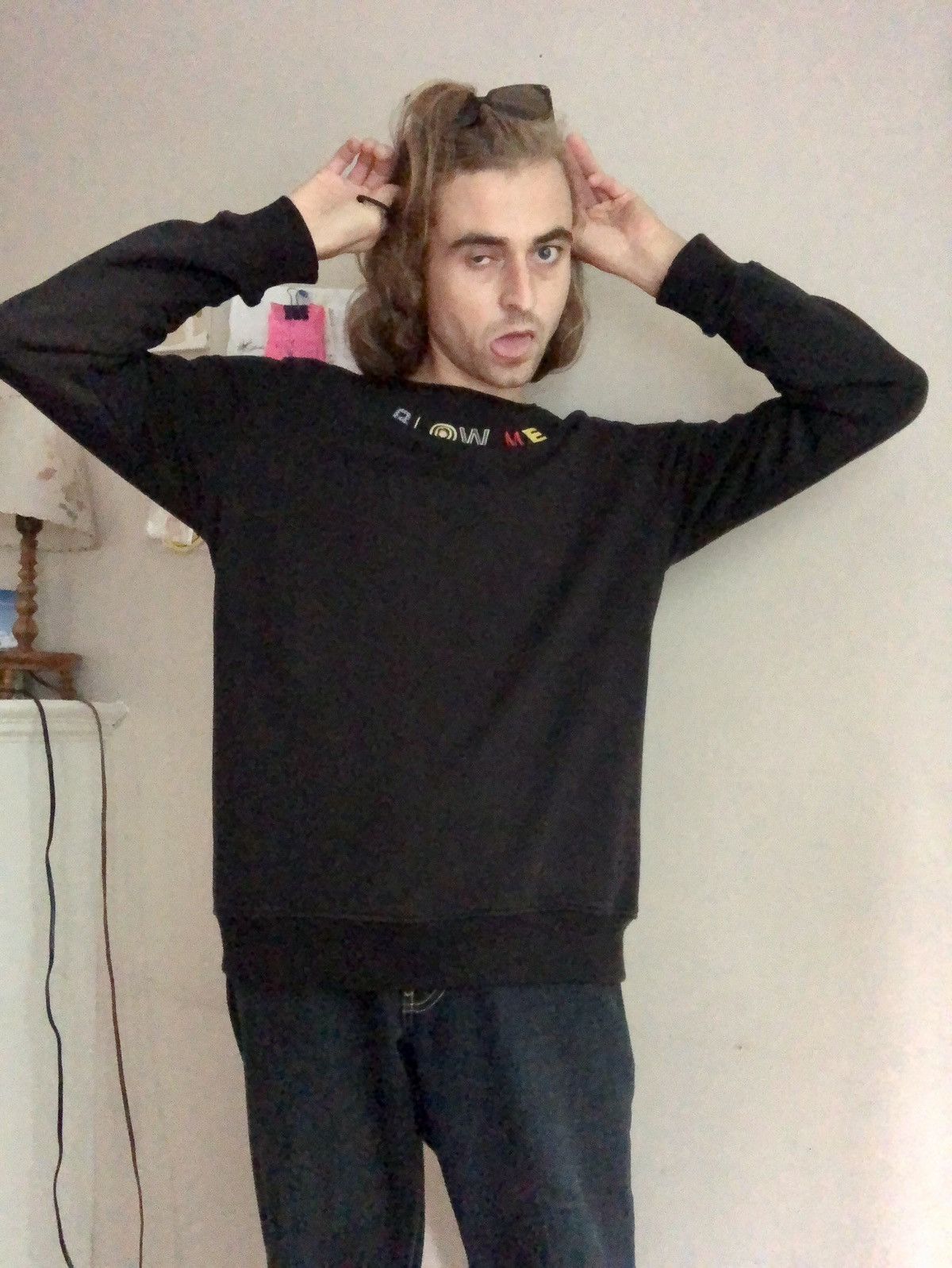 House Of Holland × Japanese Brand × Vintage House of Holland ‘BLOW ME’ Embroidered Sweatshirt Size US M / EU 48-50 / 2 - 22 Thumbnail