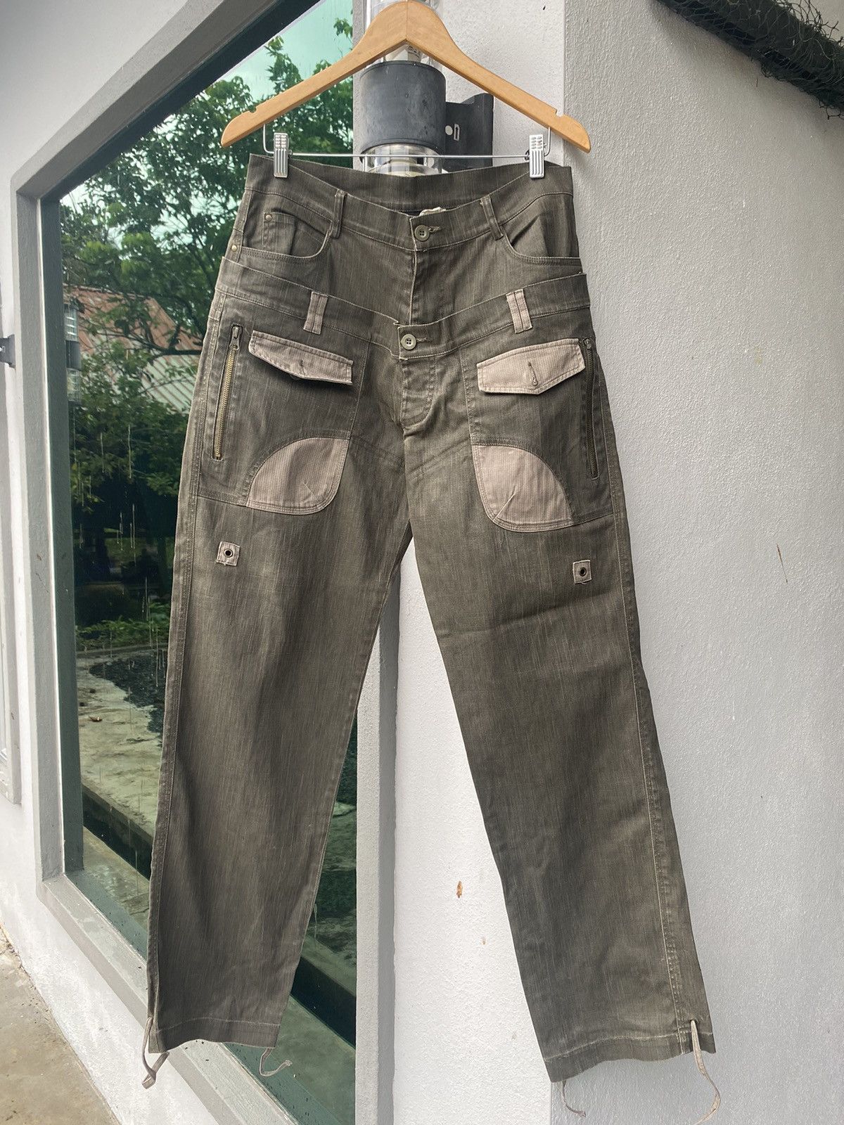 Japanese Brand × Vintage Vintage Bondage Double Waist Size US 32 / EU 48 - 1 Thumbnail
