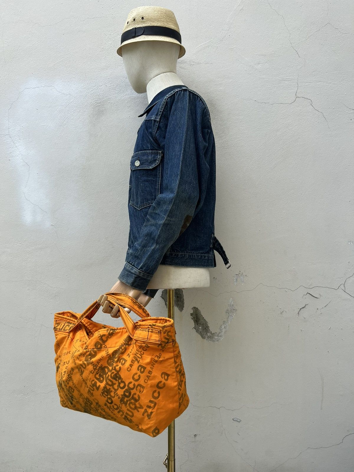 Issey Miyake Vintage Issey Miyake ZUCCA Monogram Orange Handle Bag Size ONE SIZE - 6 Thumbnail