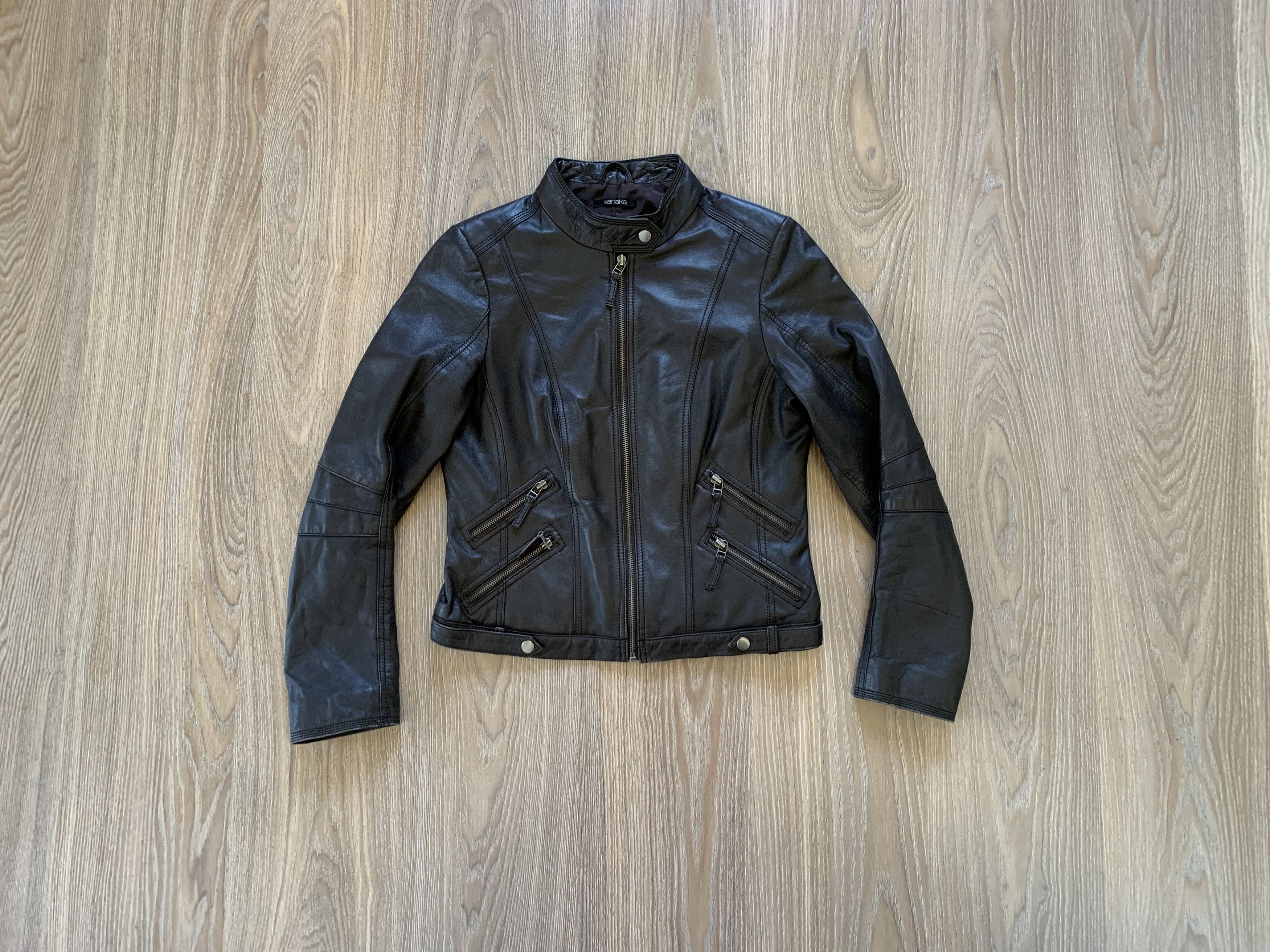 Japanese Brand Vintage Xanaka Leather Biker Jacket Size M / US 6-8 / IT 42-44 - 1 Thumbnail