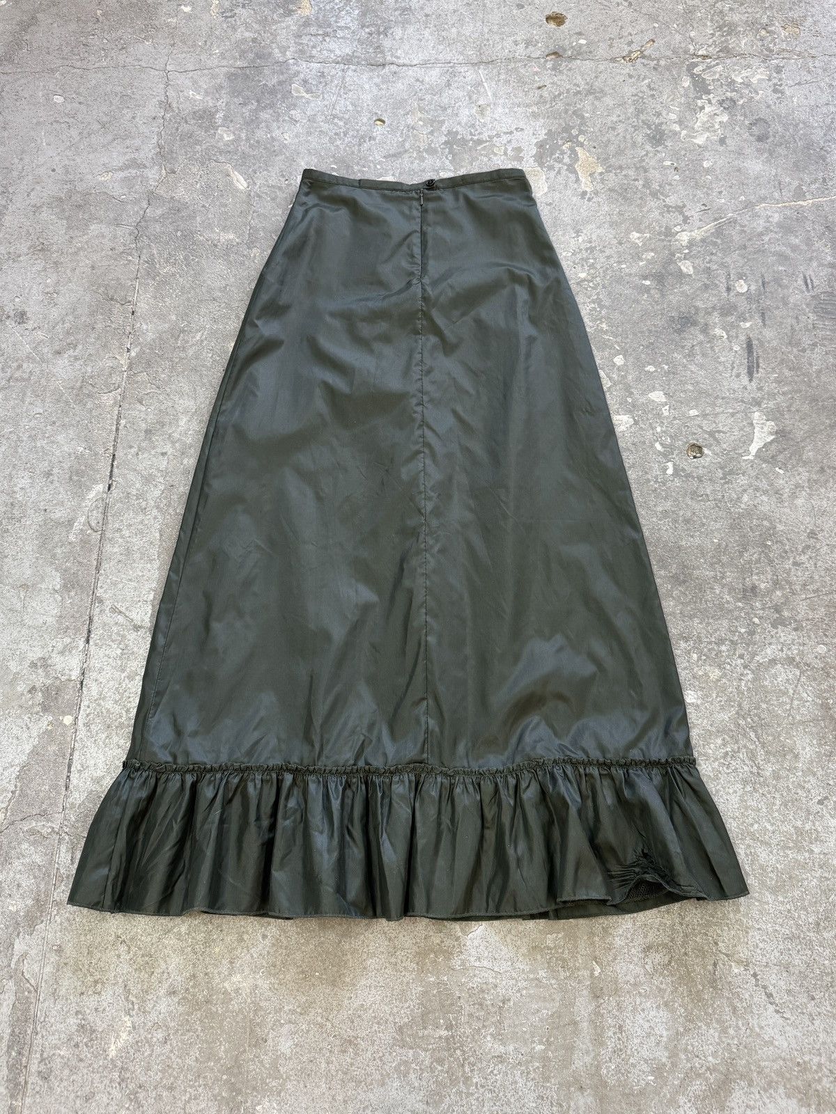 Vintage Vintage y2k Green Maxi Skirt Size 28" / US 6 / IT 42 - 7 Thumbnail
