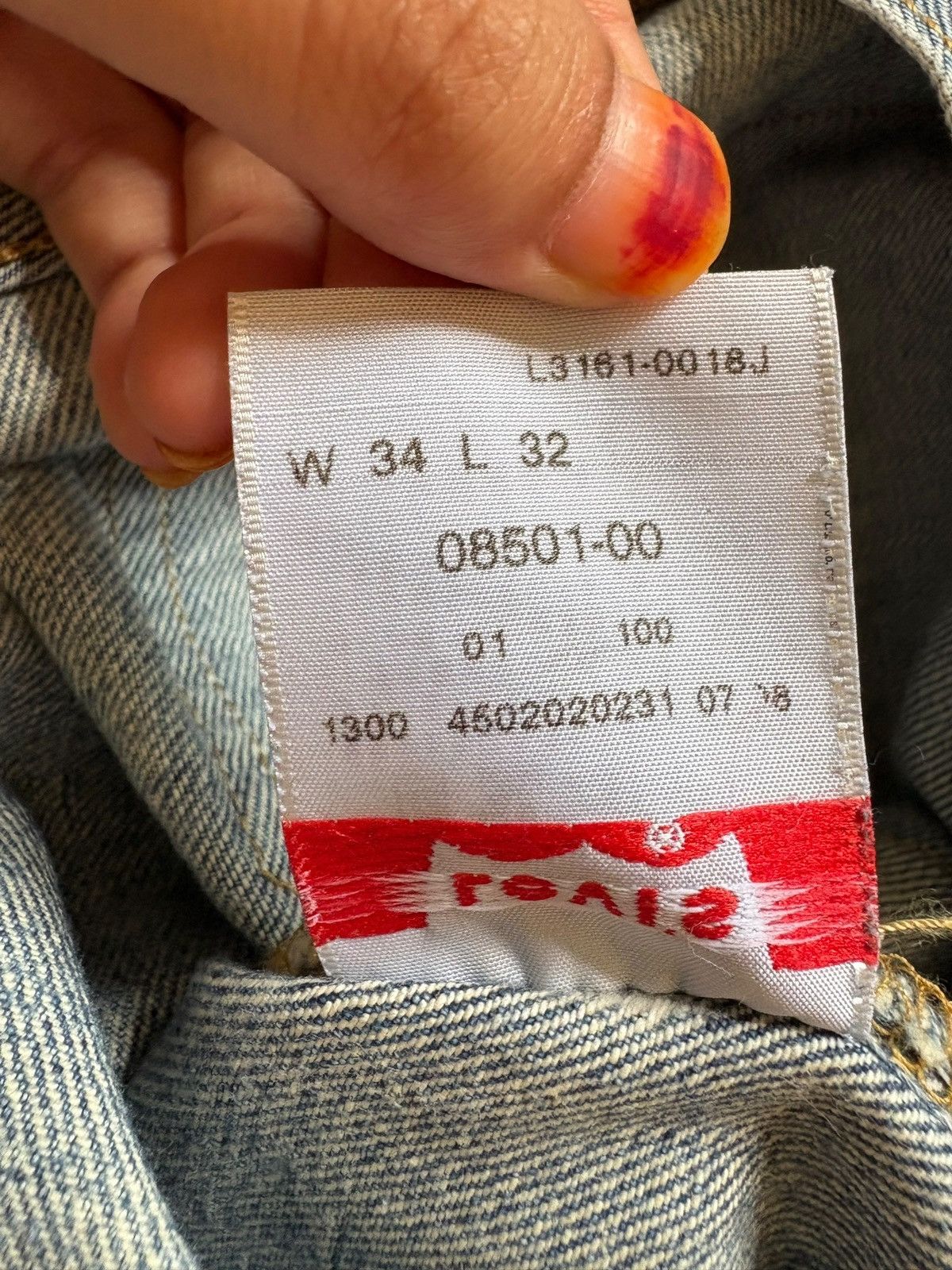 Levi's Vintage 90s Levis 501 Blue Wash Distressed Loose Baggy Jeans Size US 34 / EU 50 - 11 Thumbnail
