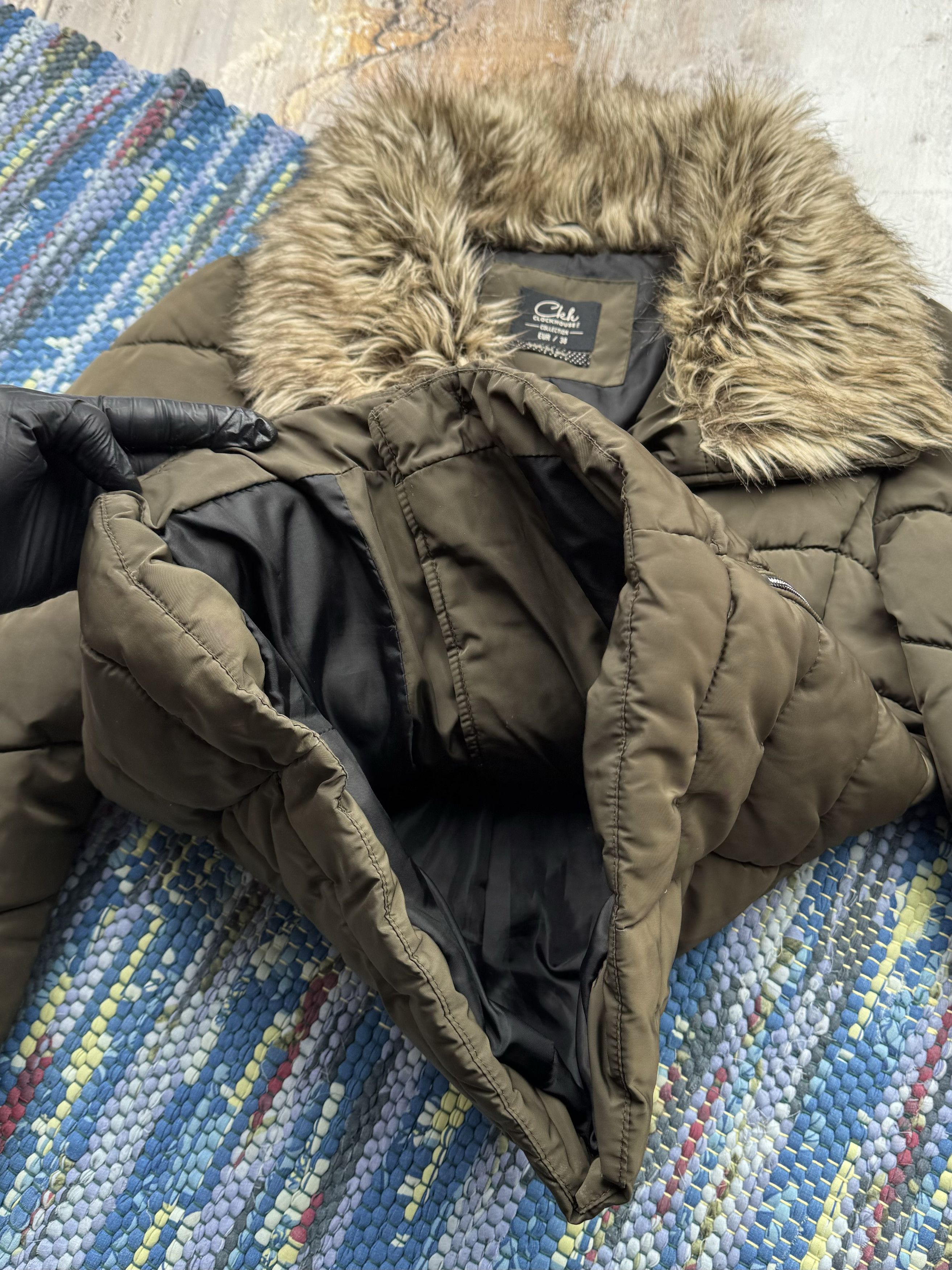 Japanese Brand Vintage Jacket With Faux Fur Neck A297D15(173) Size M / US 6-8 / IT 42-44 - 4 Thumbnail