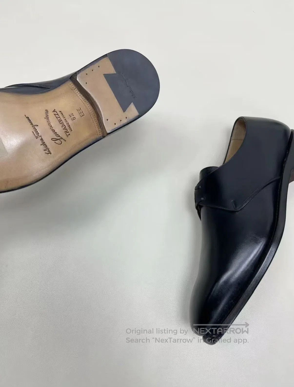 Salvatore Ferragamo Black Leather Formal Lace-Up Shoes. Size US 6.5 / EU 39-40 - 5 Thumbnail