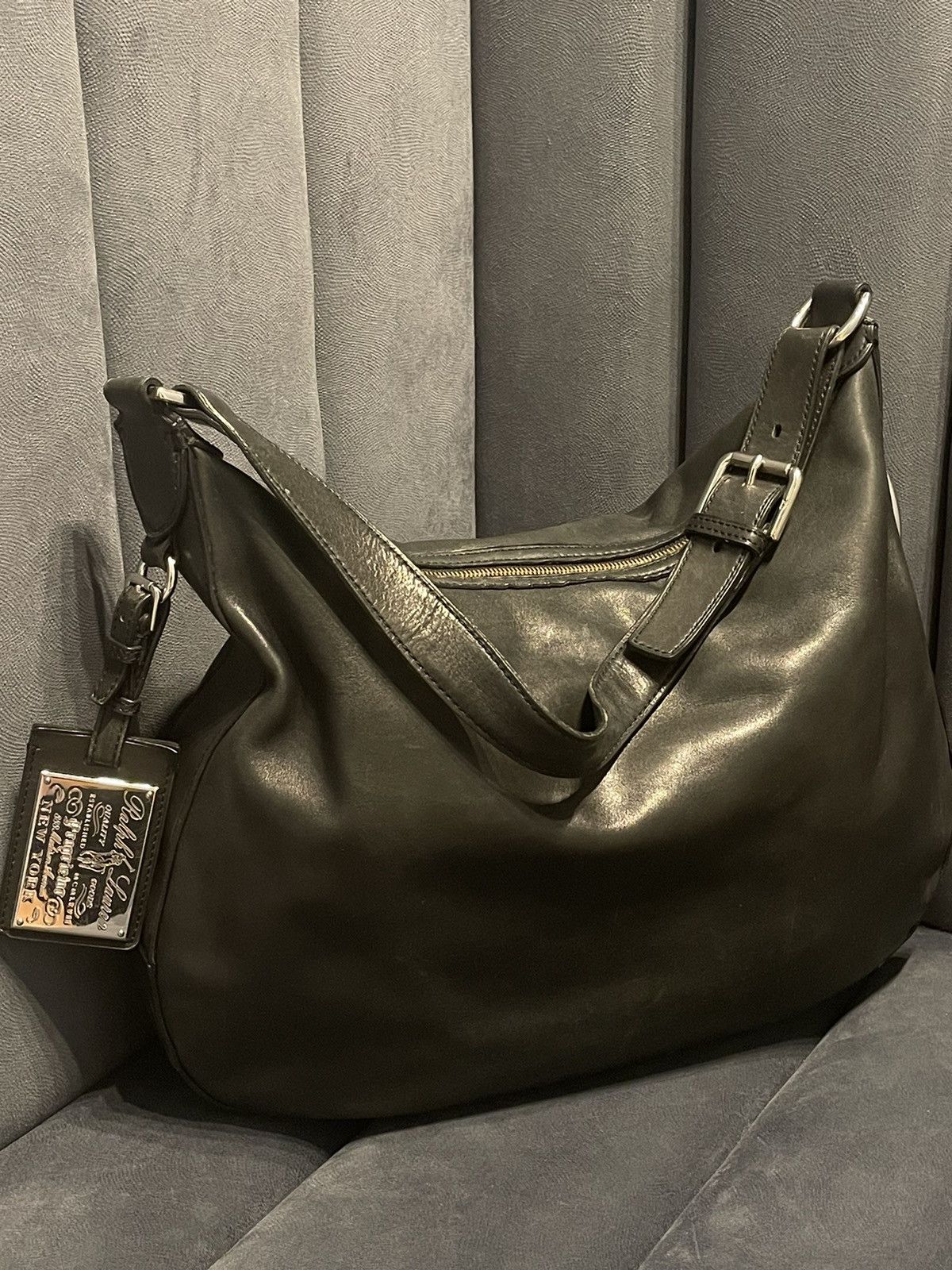 Ralph Lauren Ralph Lauren Shoulder Bag Leather Black women's Size ONE SIZE - 2 Thumbnail