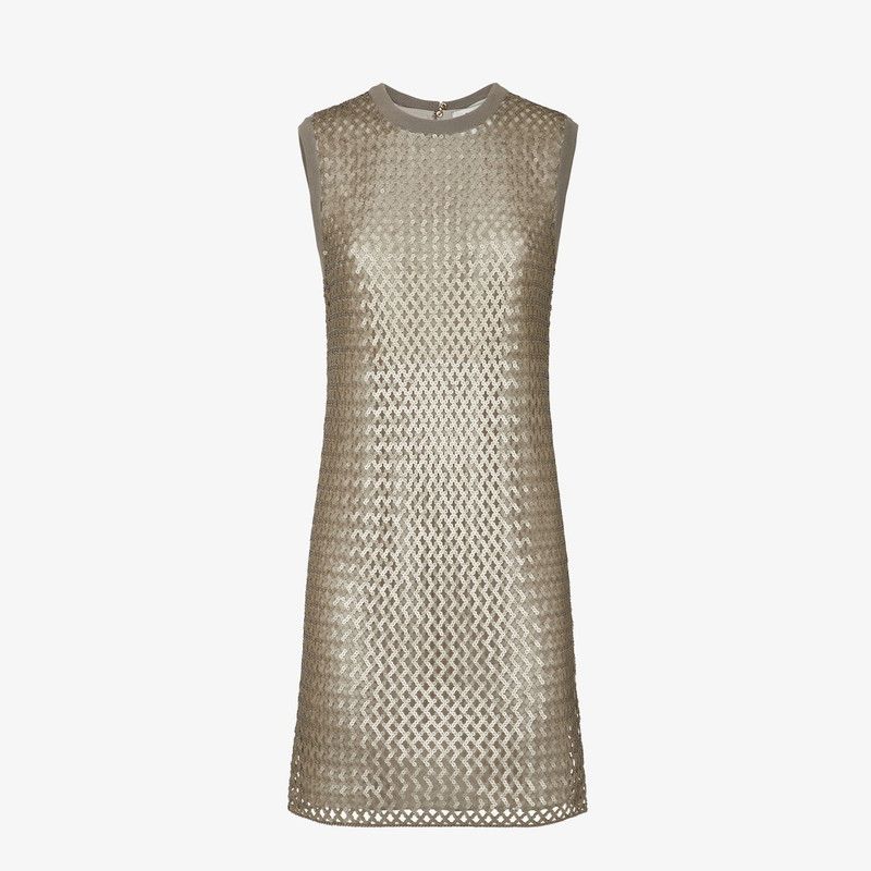 Fendi o1s1wg110326 Dress in Grey Size L / US 10 / IT 46 - 1 Thumbnail