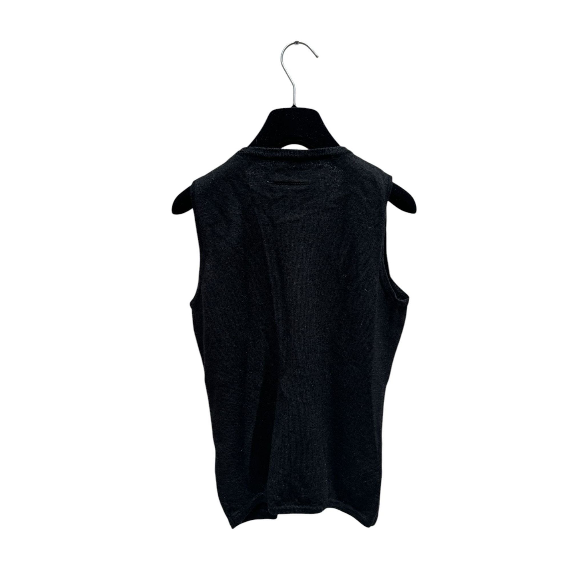Maison Margiela FW 2007 Black Cashmere Wool Black Vest Size S / US 4 / IT 40 - 3 Thumbnail