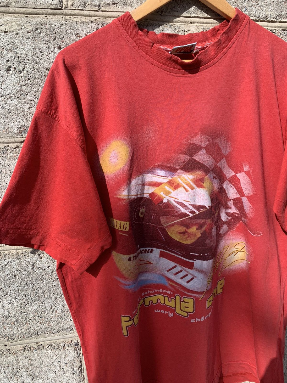 Ferrari × Formula 1 Vintage F1 Michael Schumacher Racing T-shirt Size US XL / EU 56 / 4 - 4 Thumbnail