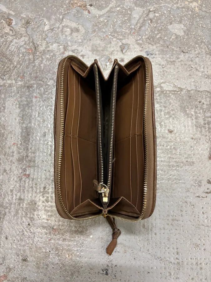 Bottega Veneta 1990s Bottega Veneta Intrecciato Brown Woven Leather Wallet Size ONE SIZE - 4 Thumbnail