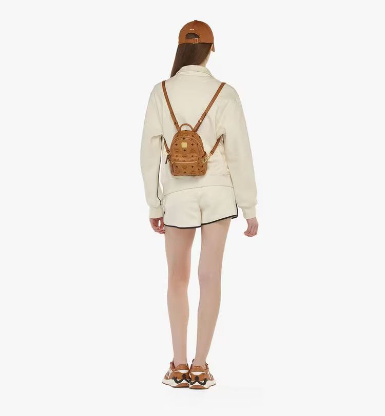 MCM o1mt1gz0125 Size: OS / Studded Backpack in Brown/Black Size ONE SIZE - 7 Thumbnail
