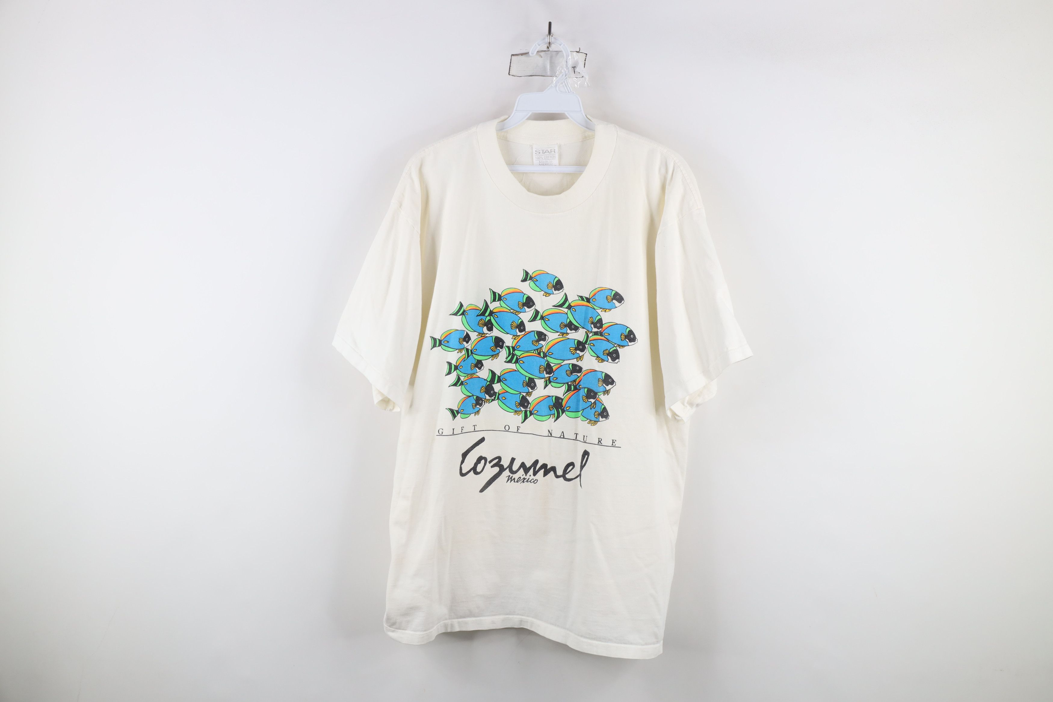 Vintage Vintage 90s Streetwear Nature Fish Cozumel Mexico T-Shirt Size US XXL / EU 58 / 5 - 1 Thumbnail