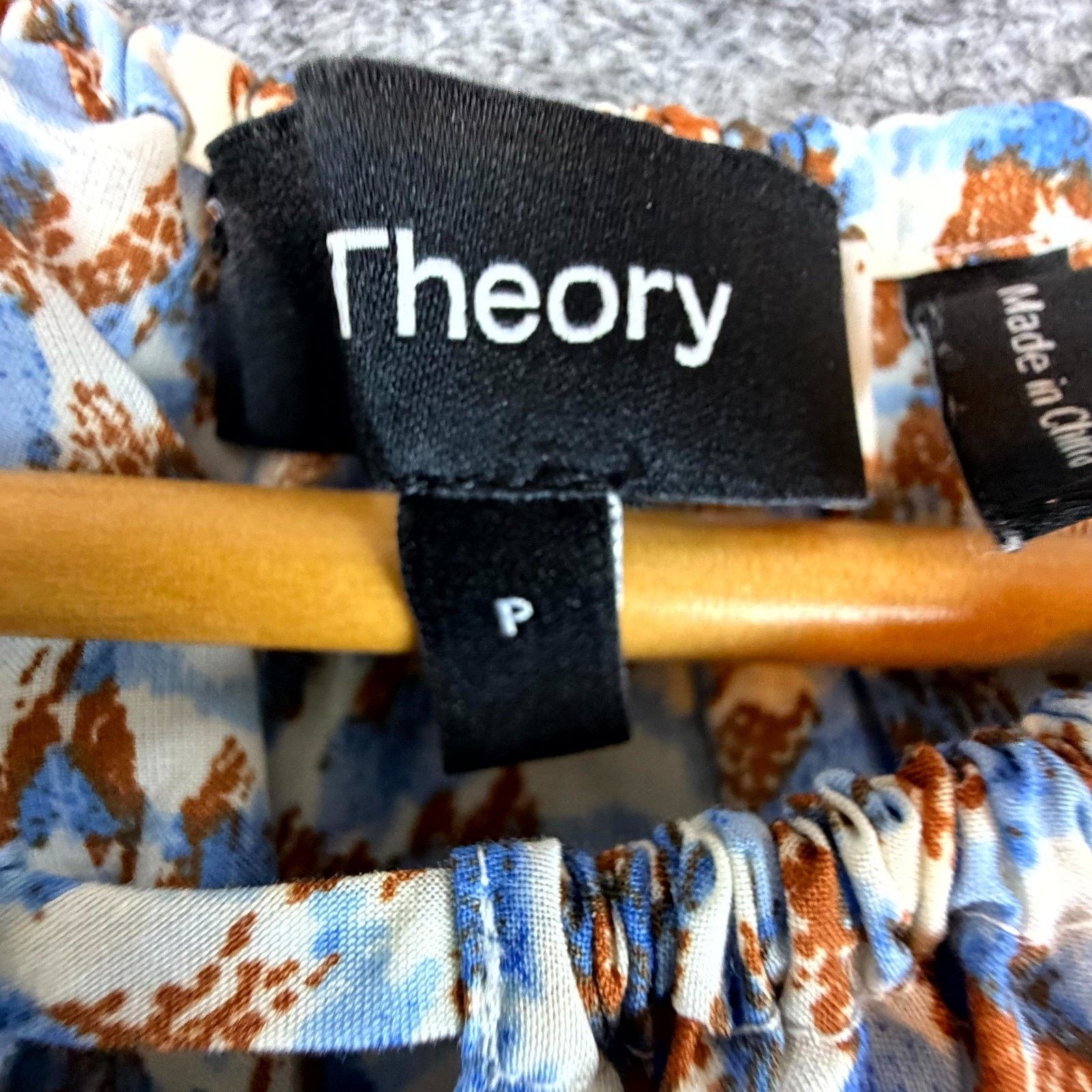 Theory Theory Gathered Camisole Womens XS Chevron Halter Boho Size XS / US 0-2 / IT 36-38 - 3 Thumbnail