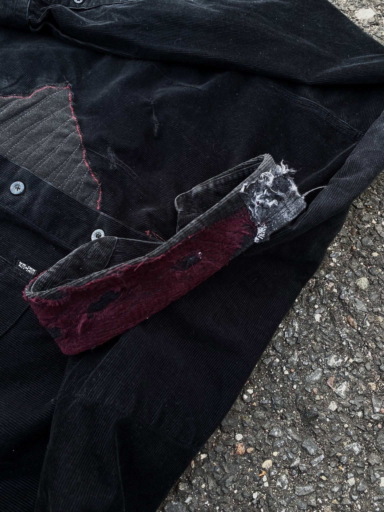 Other Vintage Repaired Patchwork Kapital Inspired Black corduroy Size US L / EU 52-54 / 3 - 12 Thumbnail