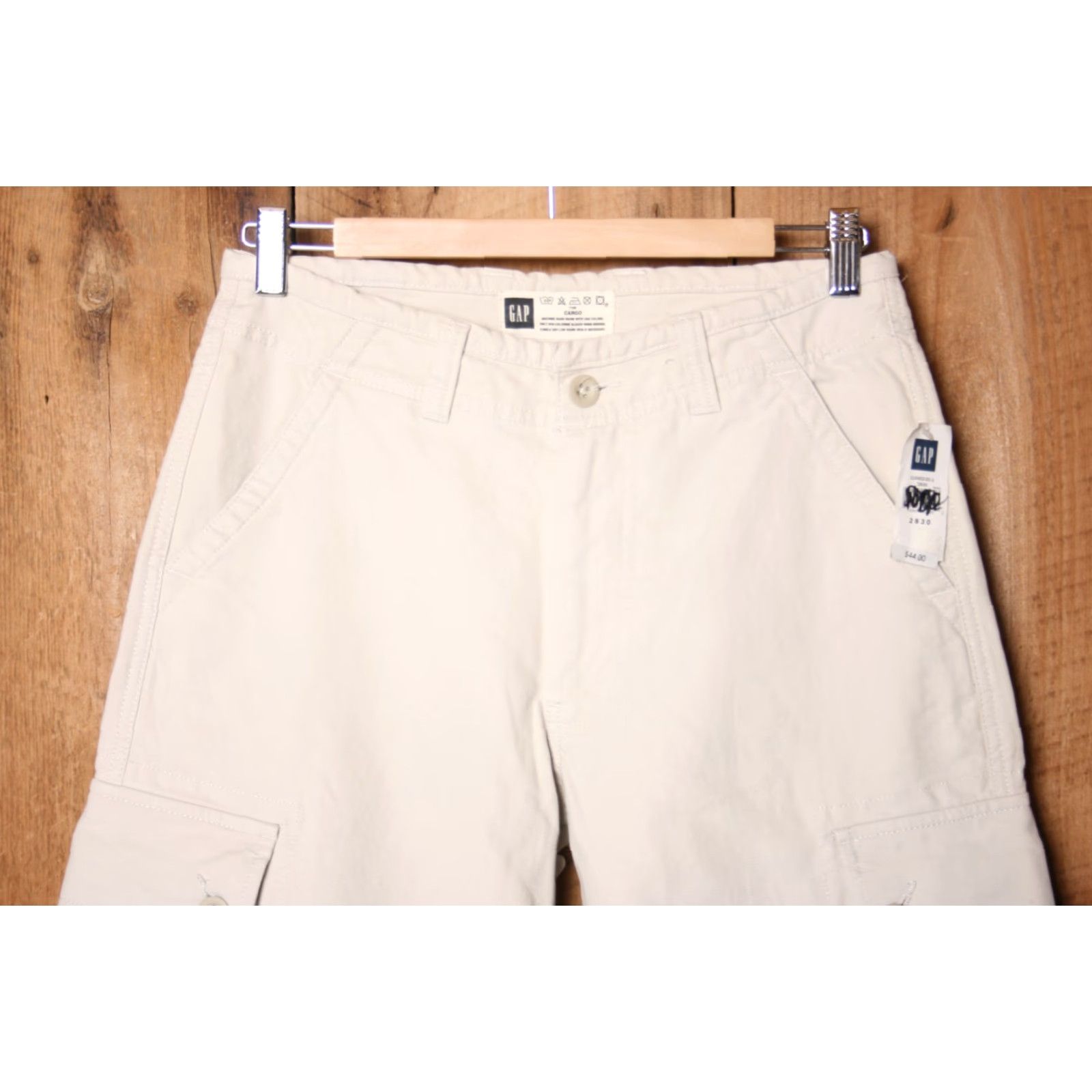 Gap GAP Ivory Cotton Loose Wide Leg Cargo Pants Men's Sz. 28x30 Size US 28 / EU 44 - 2 Thumbnail