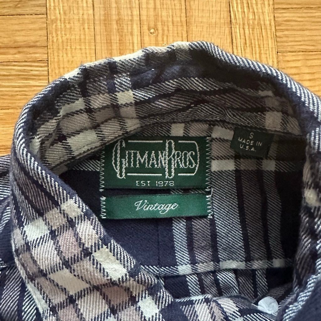 Gitman Bros. Gitman Vintage Bros Flannel Plaid button down shirt Small Size US S / EU 44-46 / 1 - 3 Thumbnail