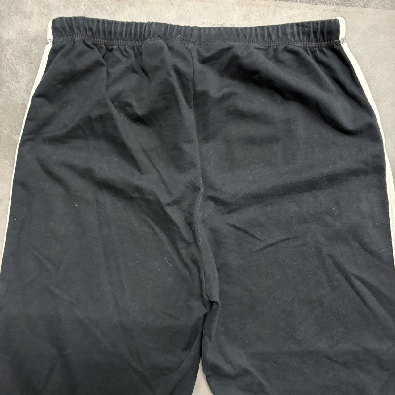 Vintage Crazy Vintage Y2K/2000s Baggy Black Striped Sweatpants! Size US 32 / EU 48 - 5 Thumbnail